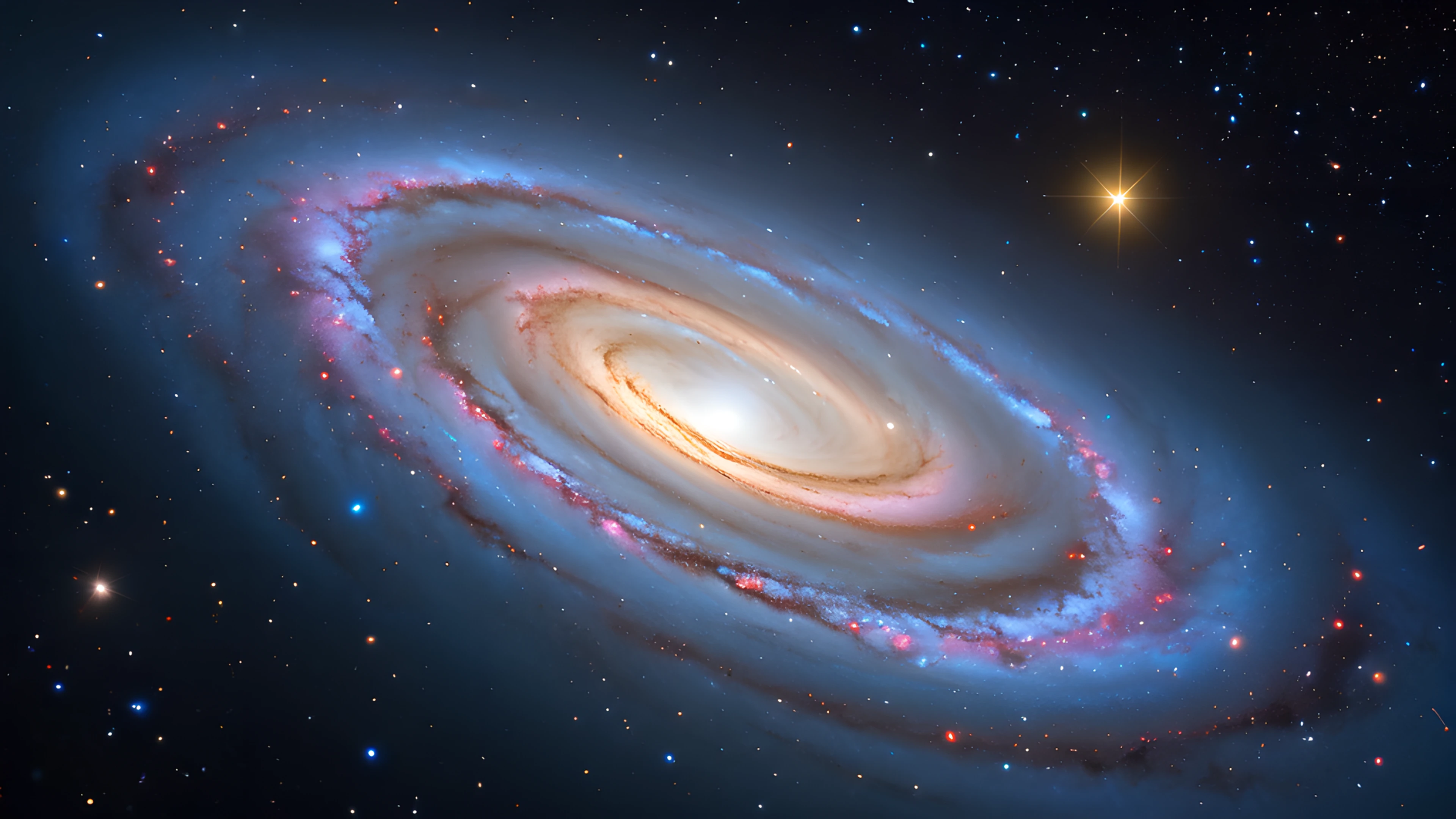 4K Space Nebula star cluster 2025-10-21