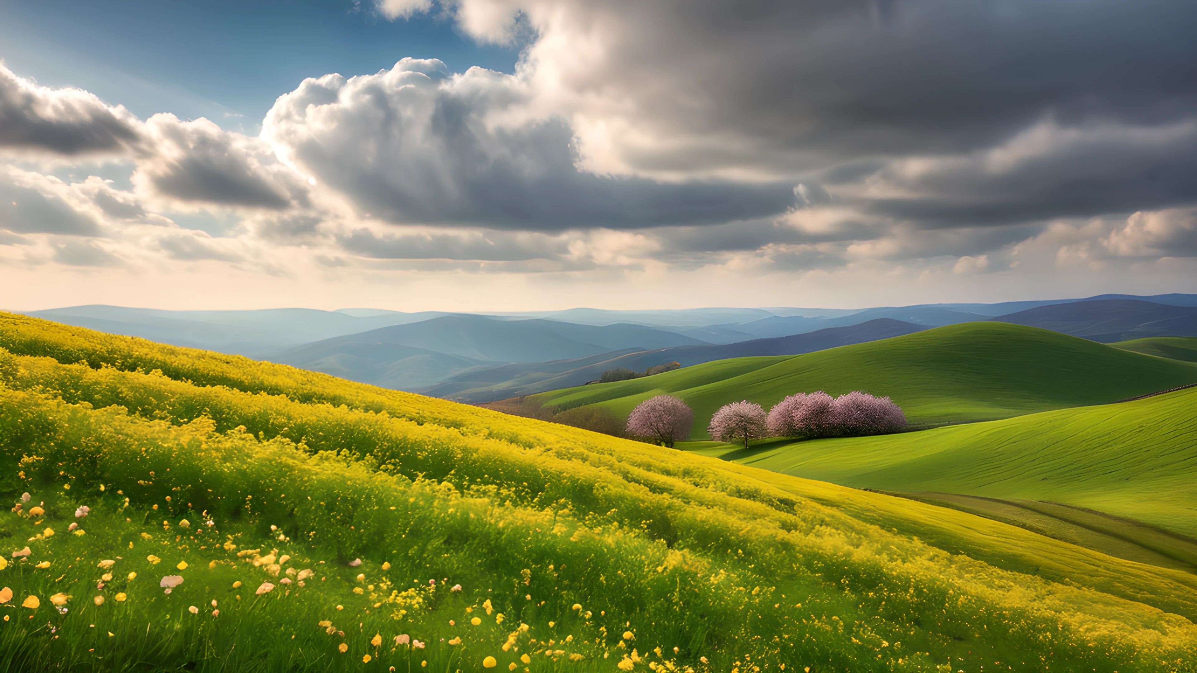 4K Spring Meadow clouds 2025-10-21