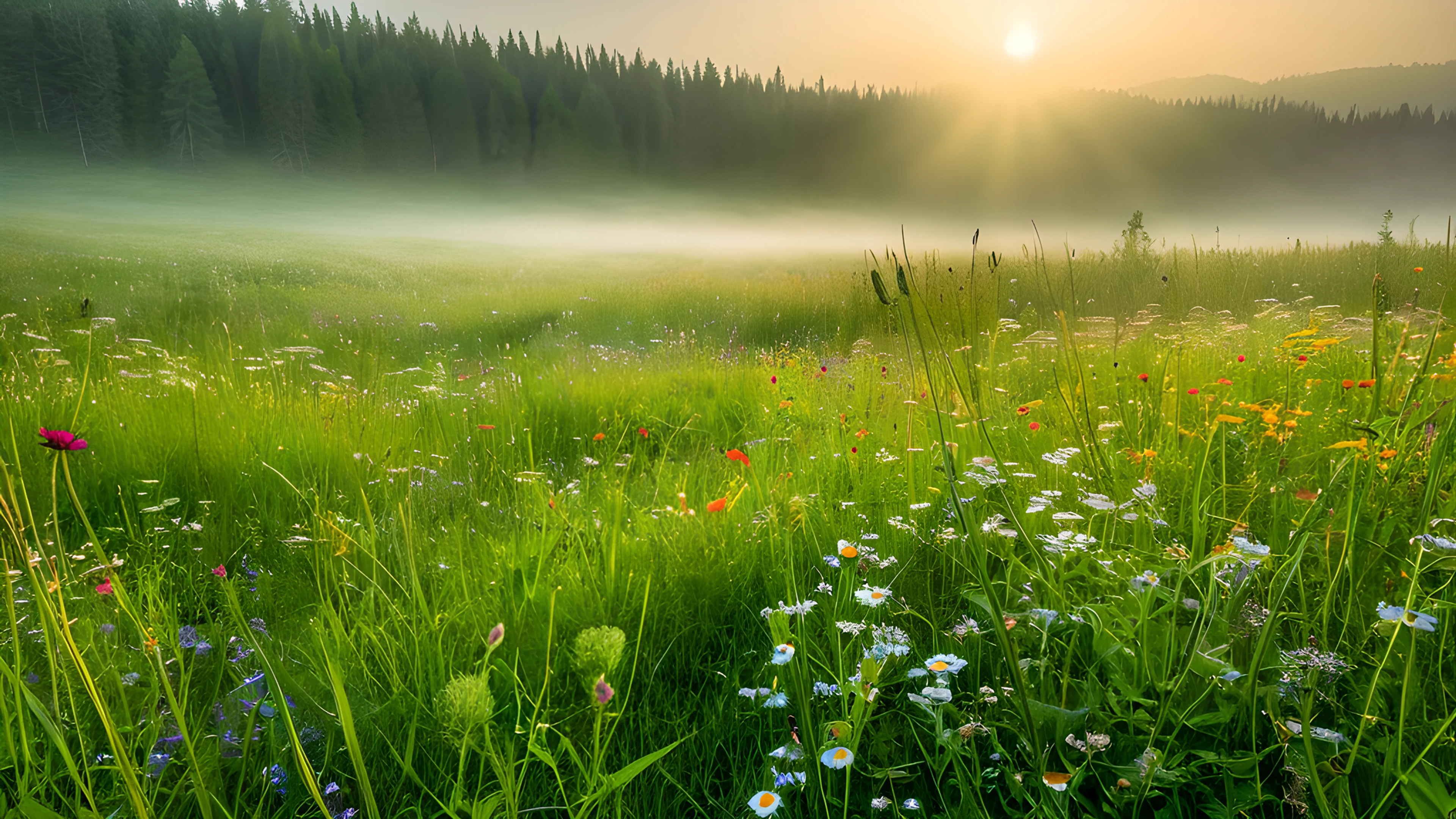 4K Spring Meadow wildflowers 2025-10-21