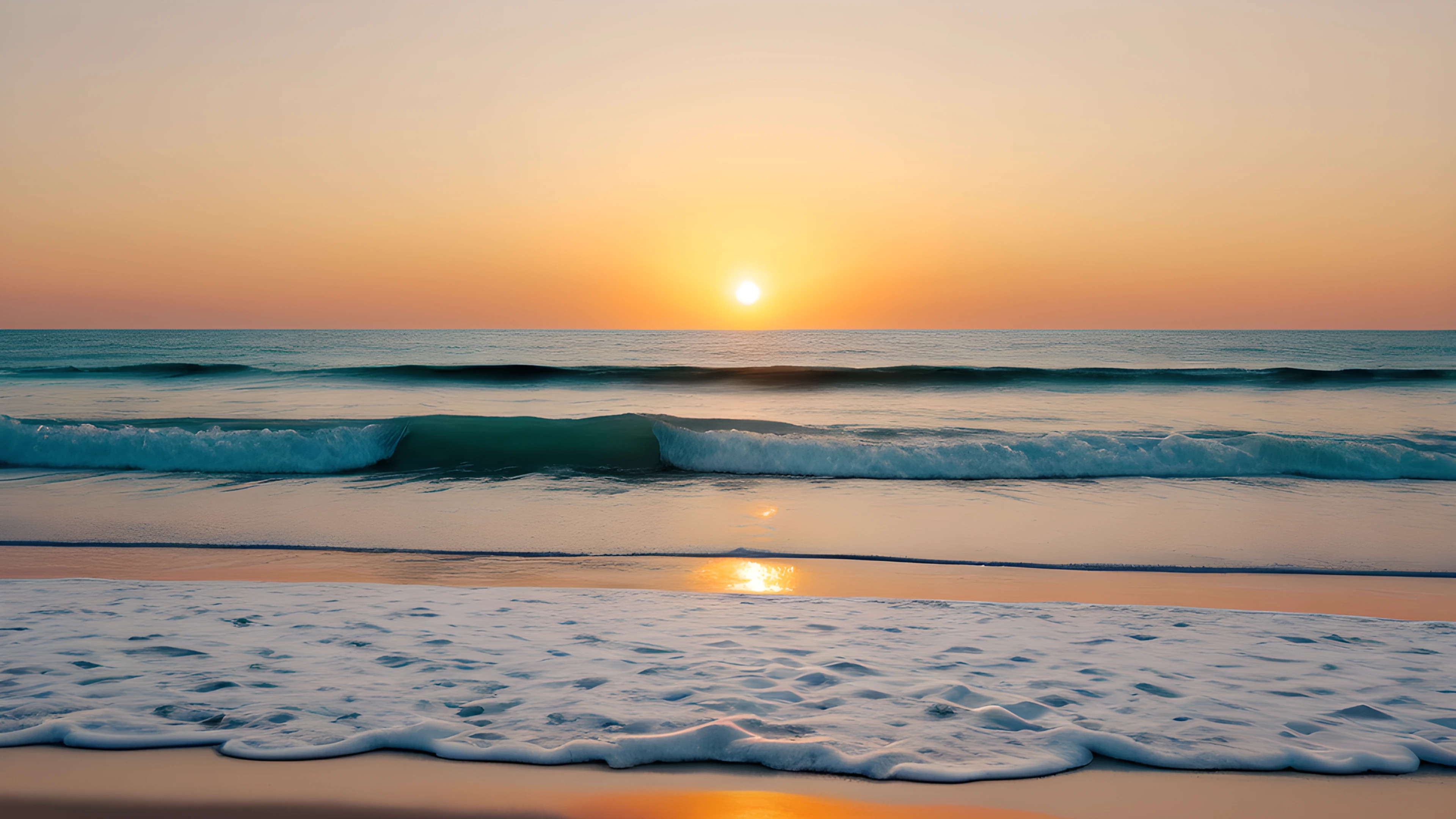 4K Summer Tropical Sunset horizon 2025-10-21