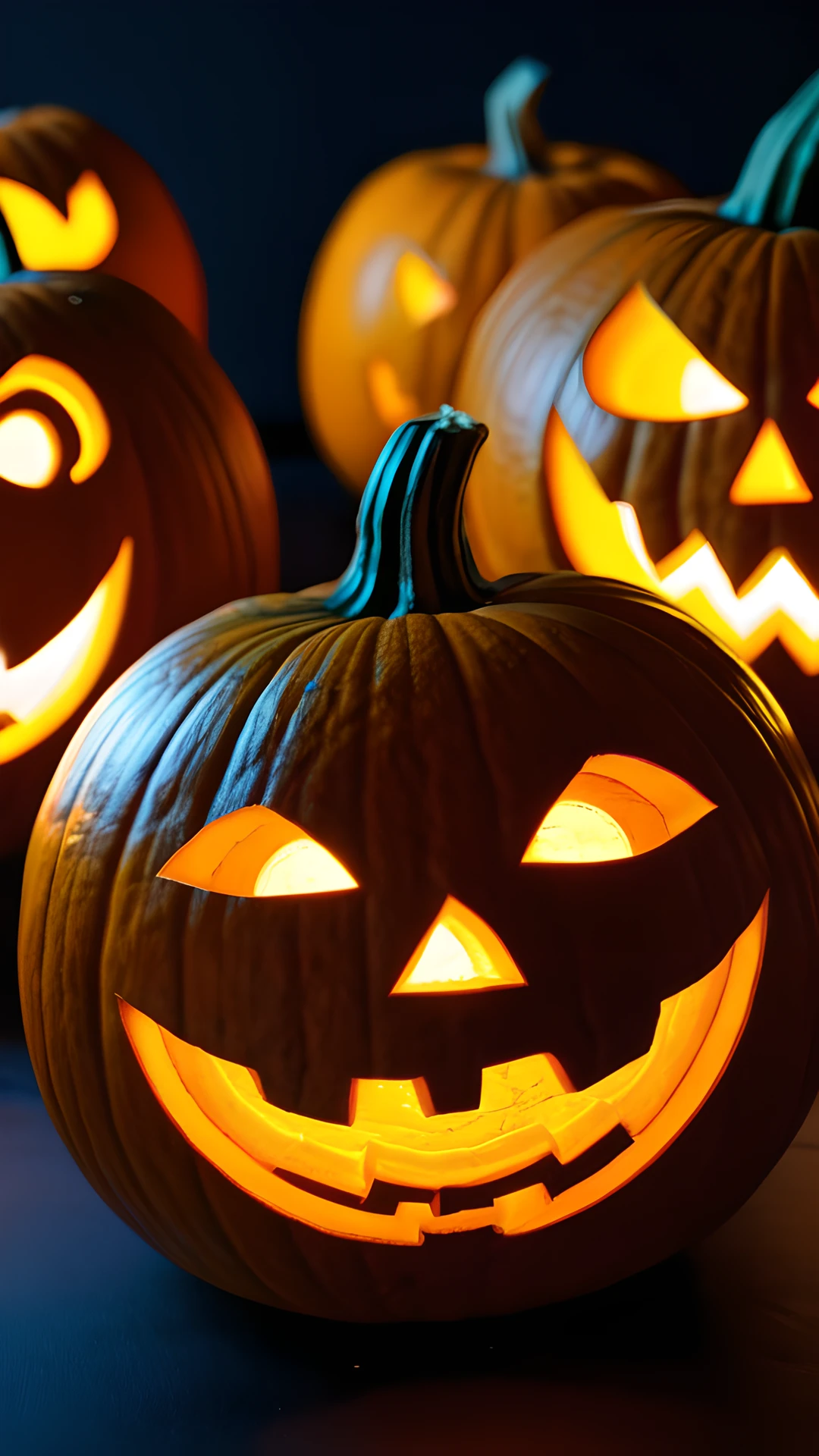 Halloween Neon Pumpkins (Mobile) pumpkins 2025-10-23