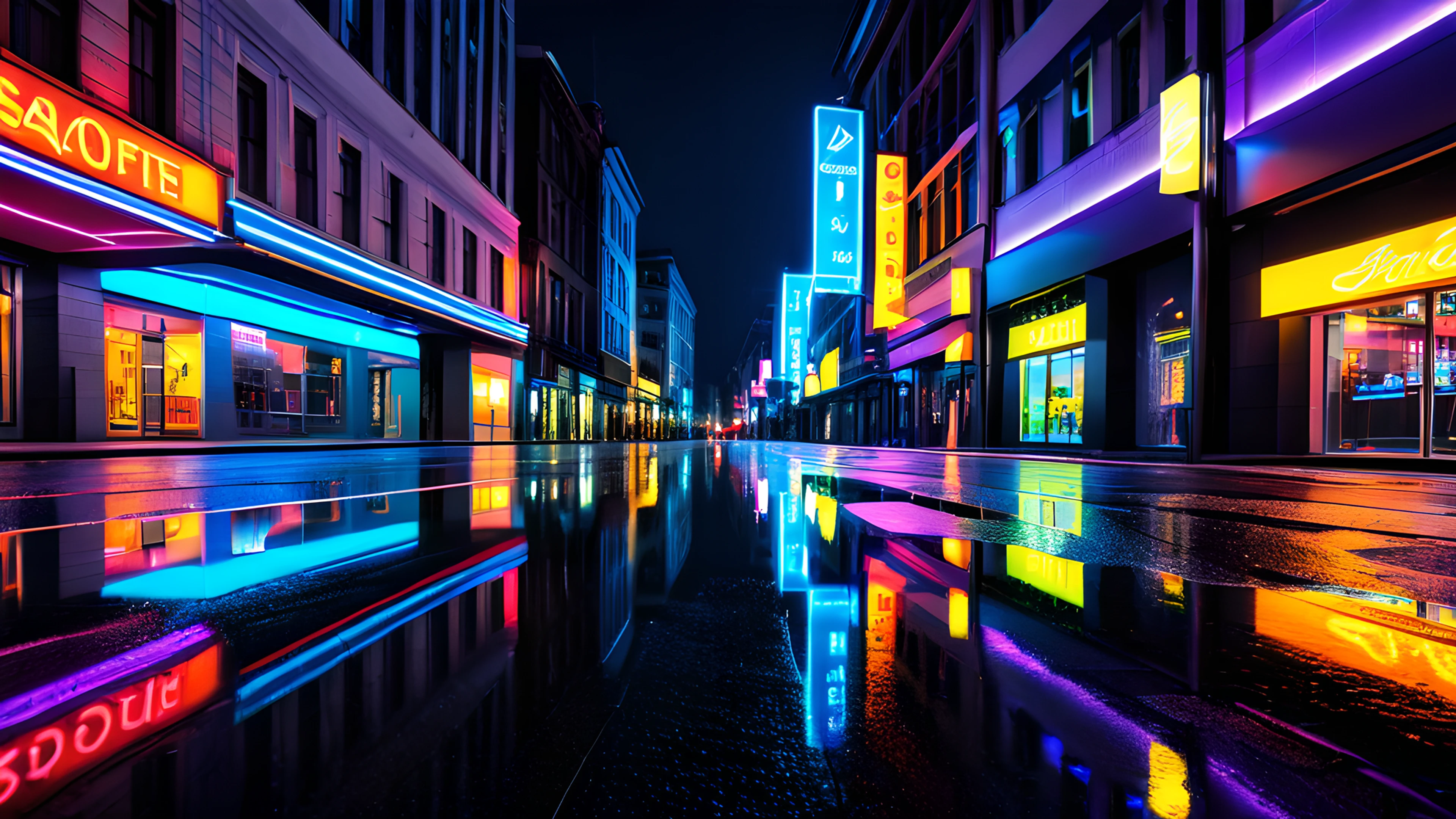 4K City Night Neon street 2025-10-24