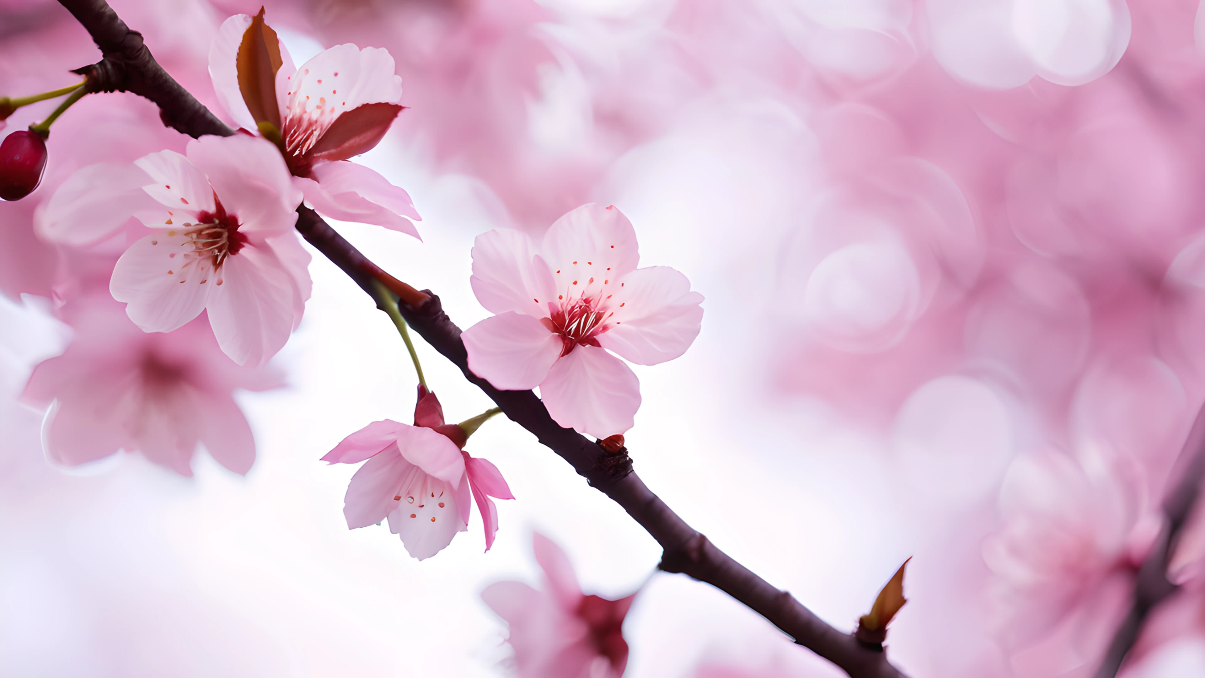 4K Flowers & Sakura cherry blossom branch 2025-10-24