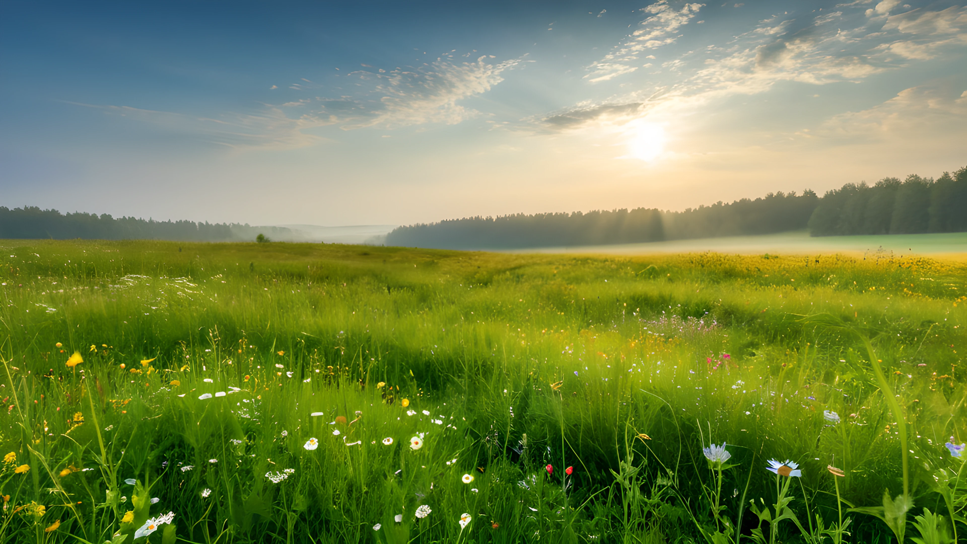 4K Spring Meadow clouds 2025-10-24