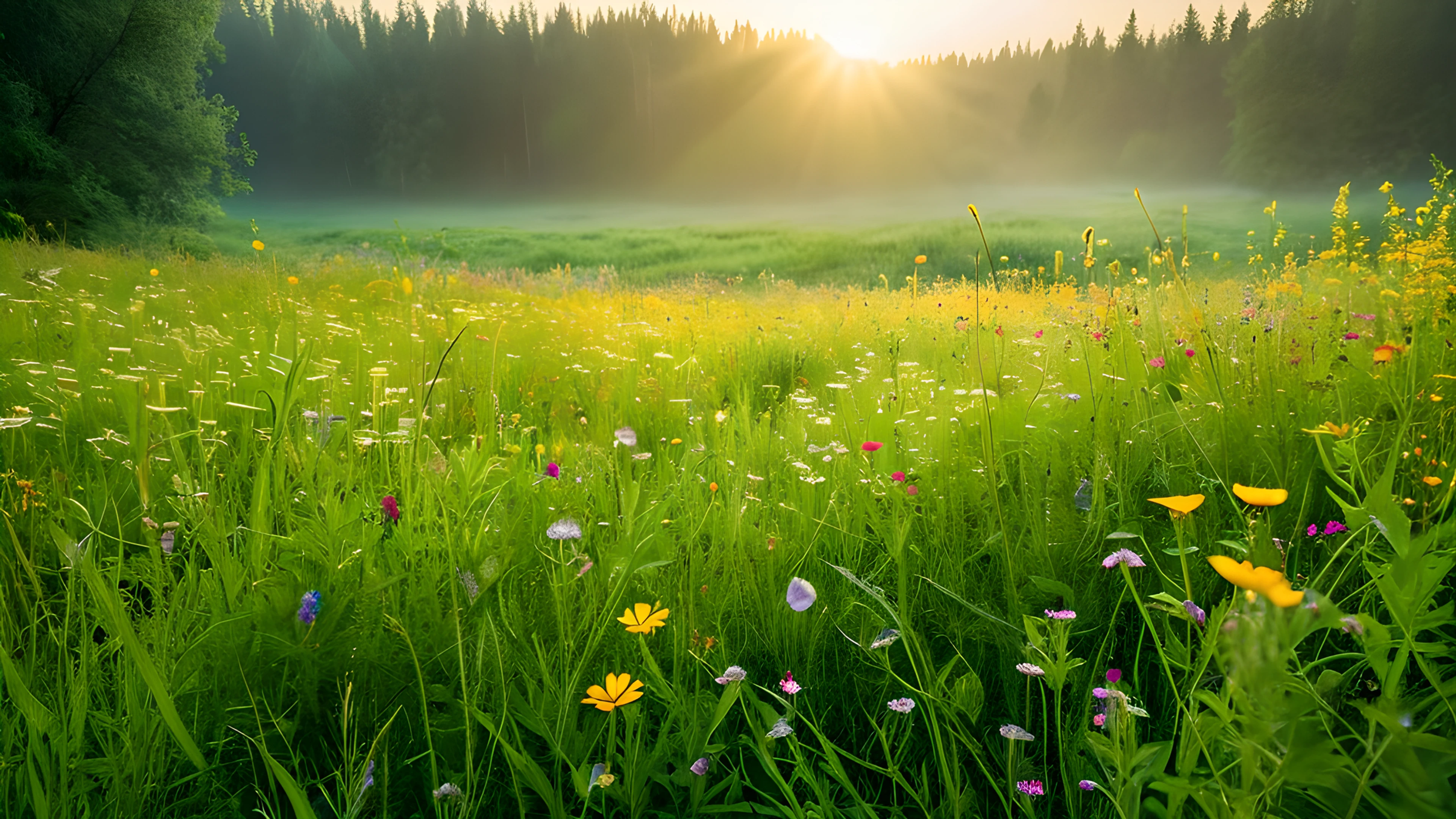 4K Spring Meadow wildflowers 2025-10-24