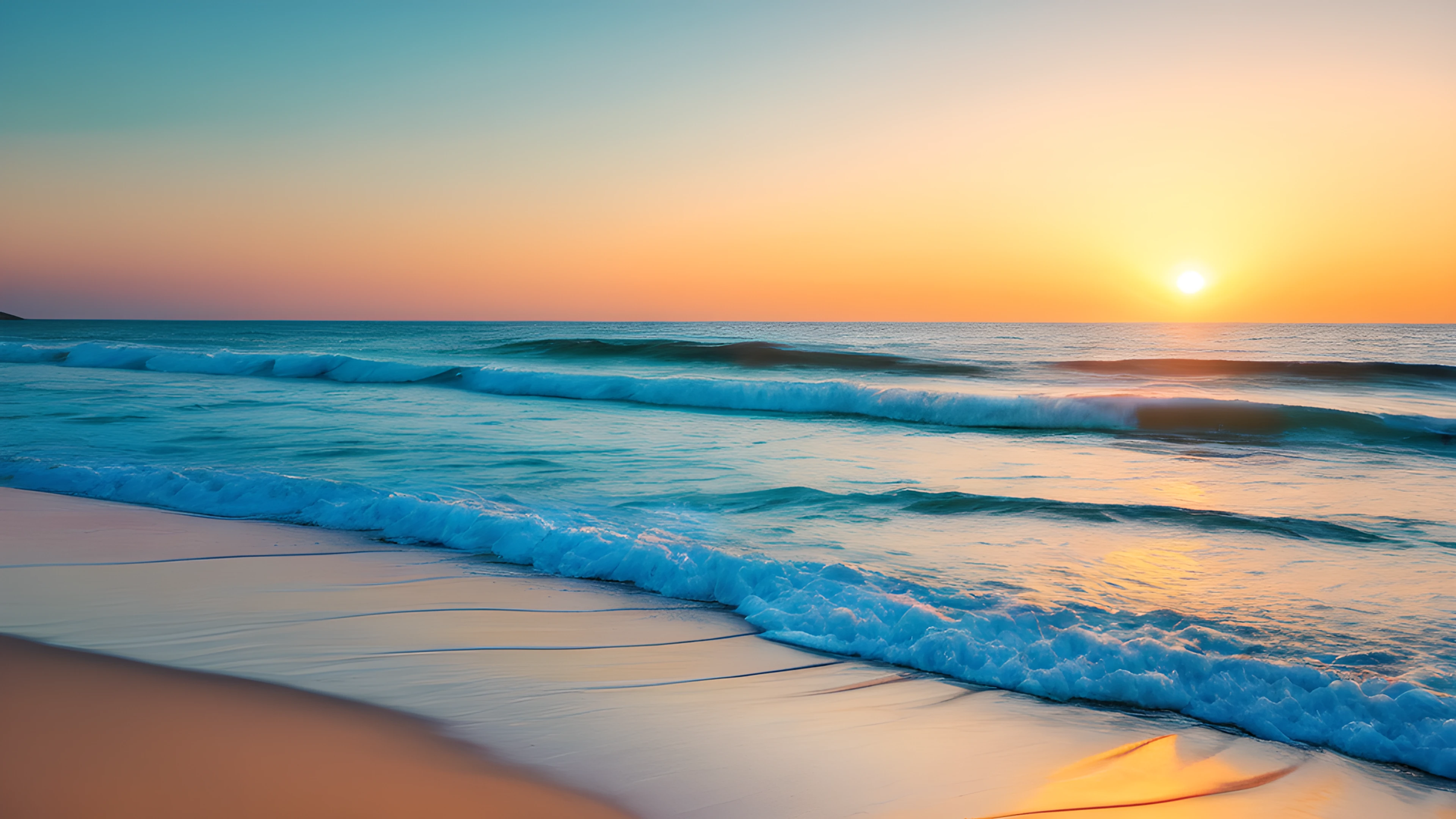 4K Summer Tropical Sunset horizon 2025-10-23