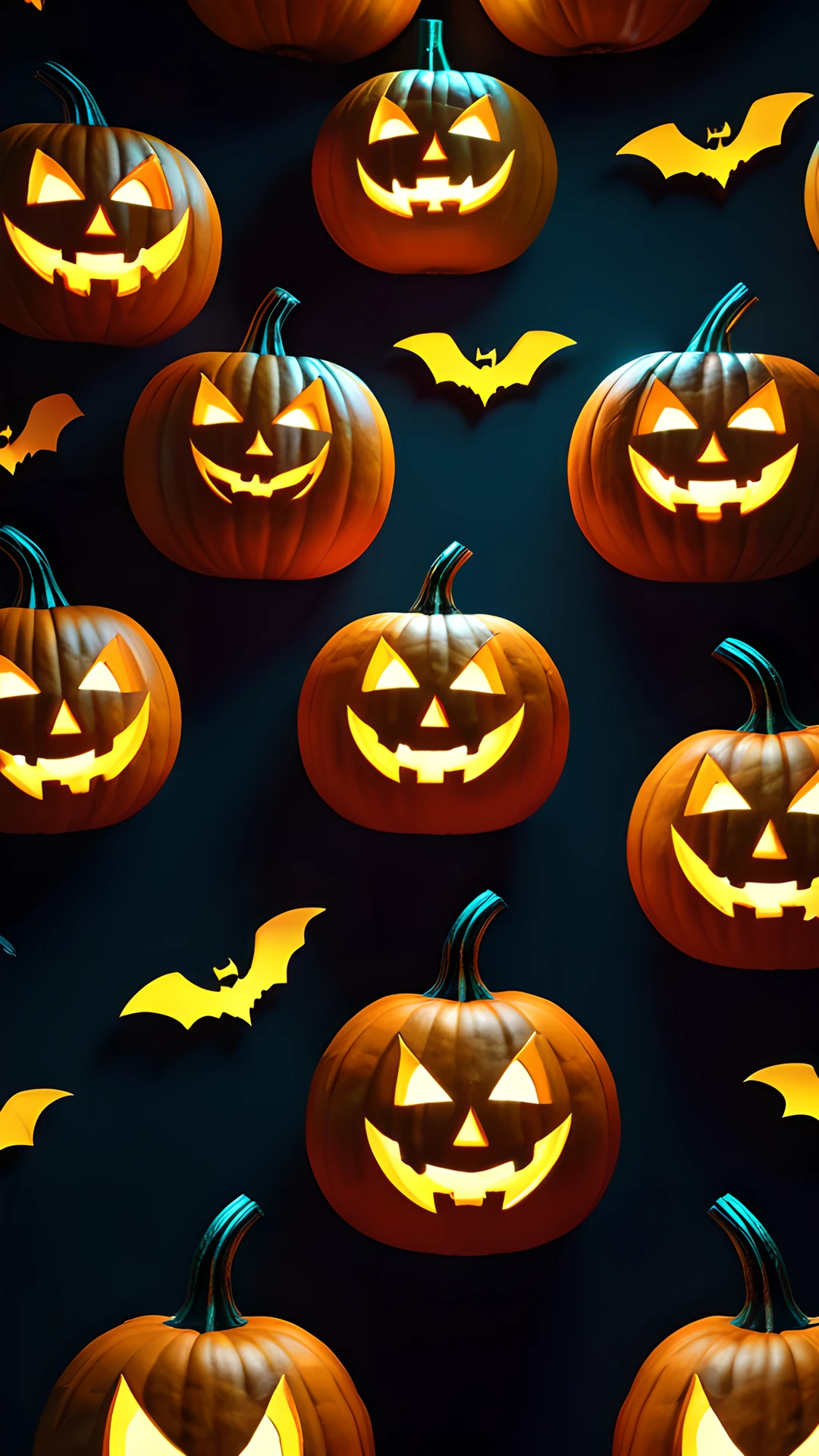 Halloween Neon Pumpkins (Mobile) bats 2025-10-24