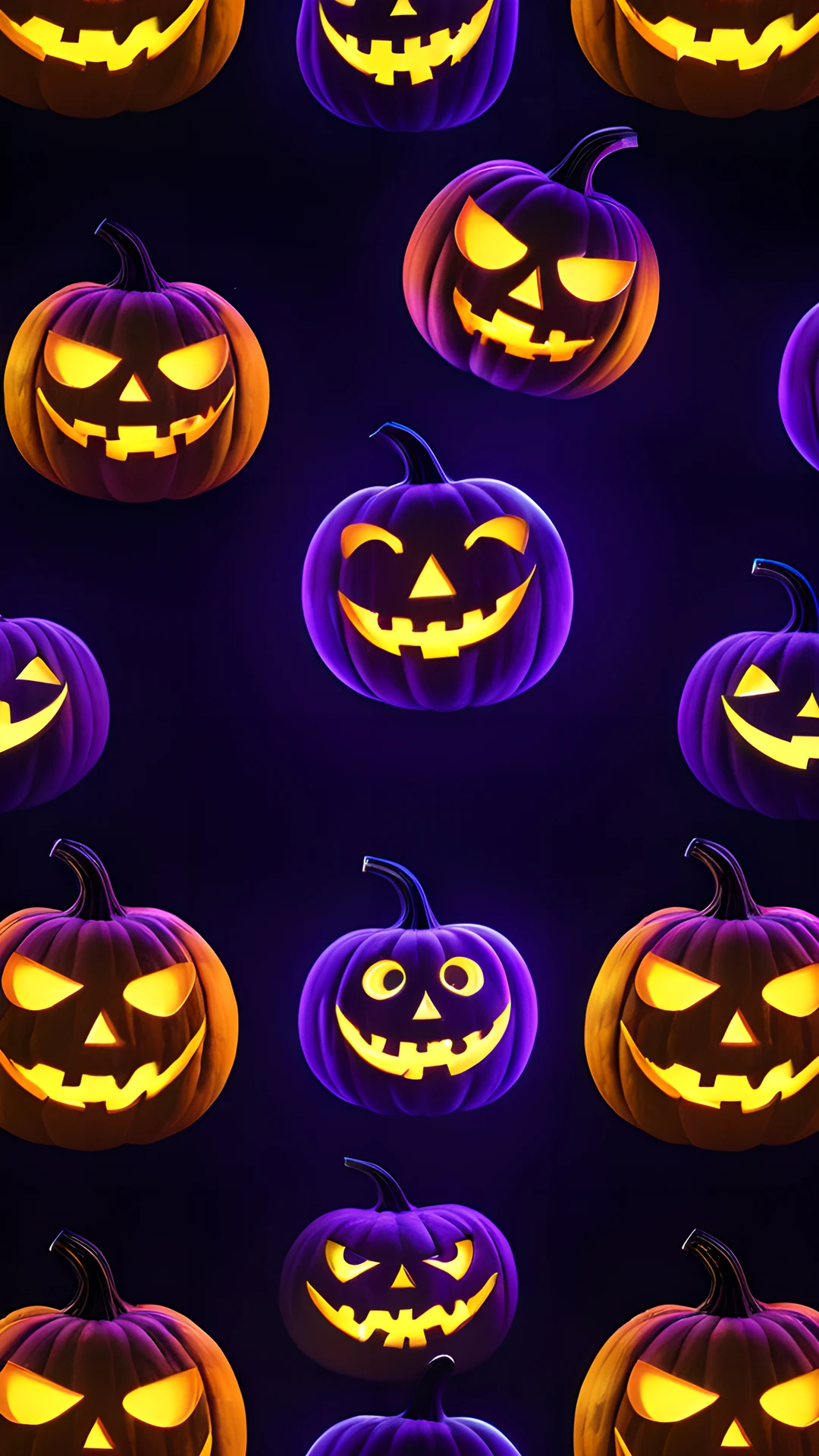 Halloween Neon Pumpkins (Mobile) pumpkins 2025-10-23