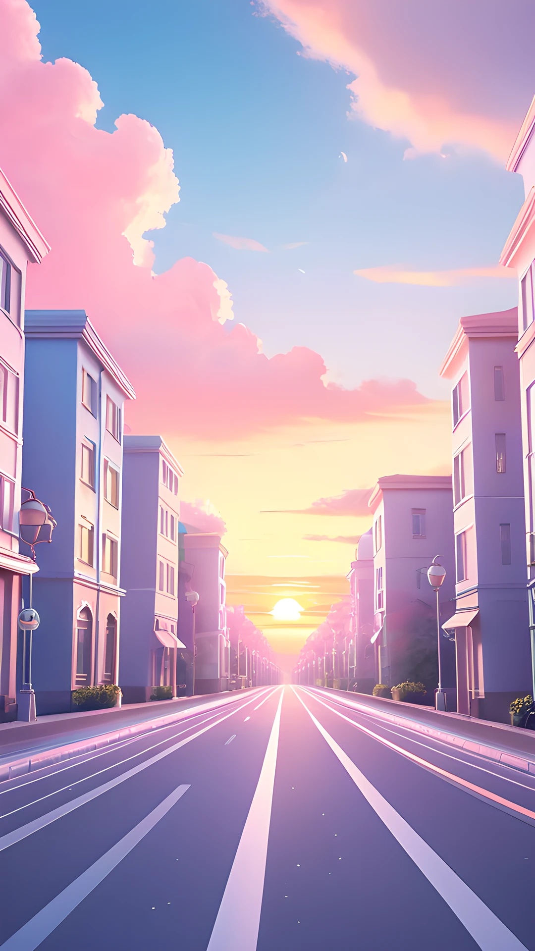 iPhone Anime Aesthetic (Safe) sunset street 2025-10-23