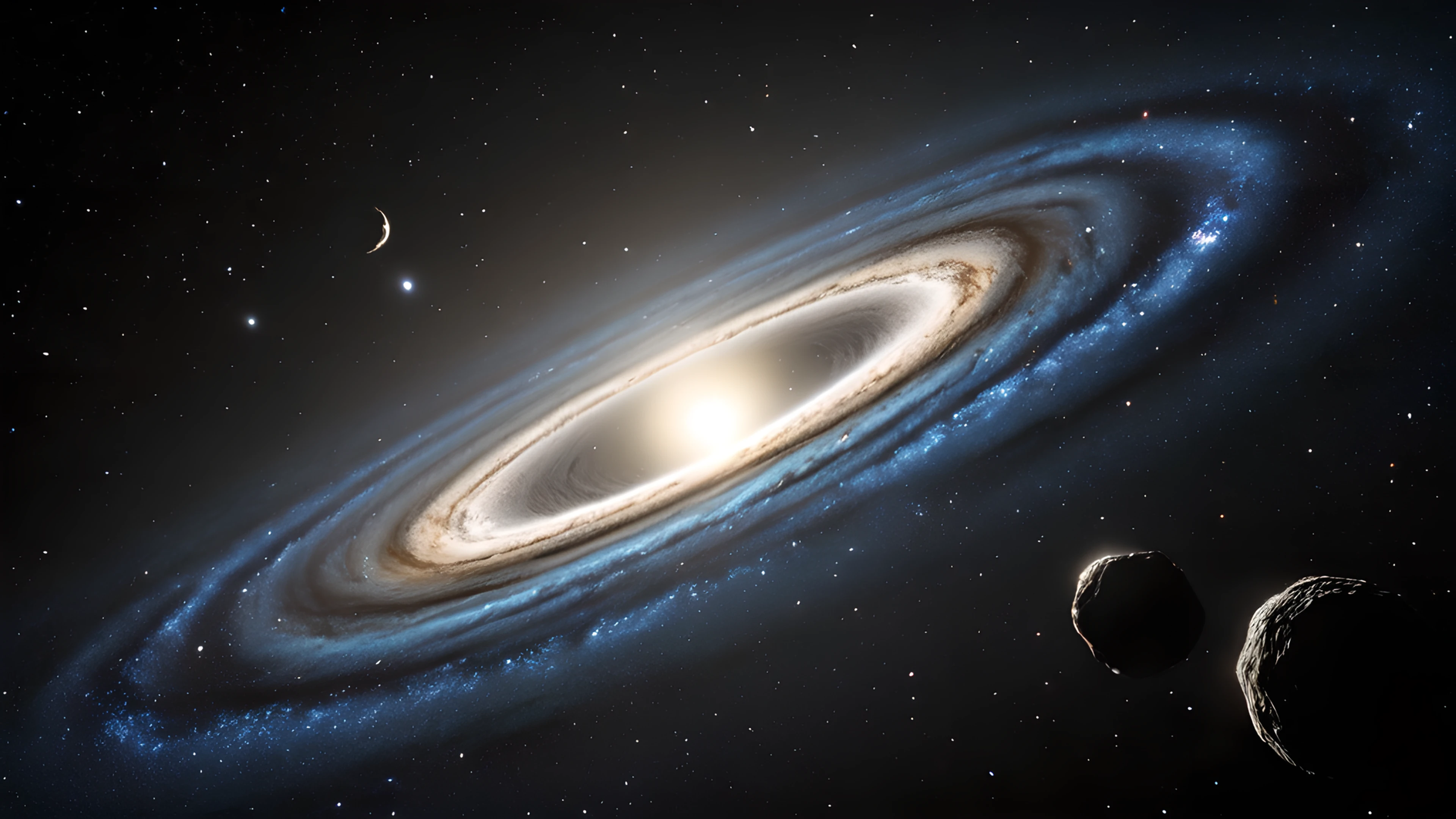 4K Space Nebula asteroid belt 2025-10-29