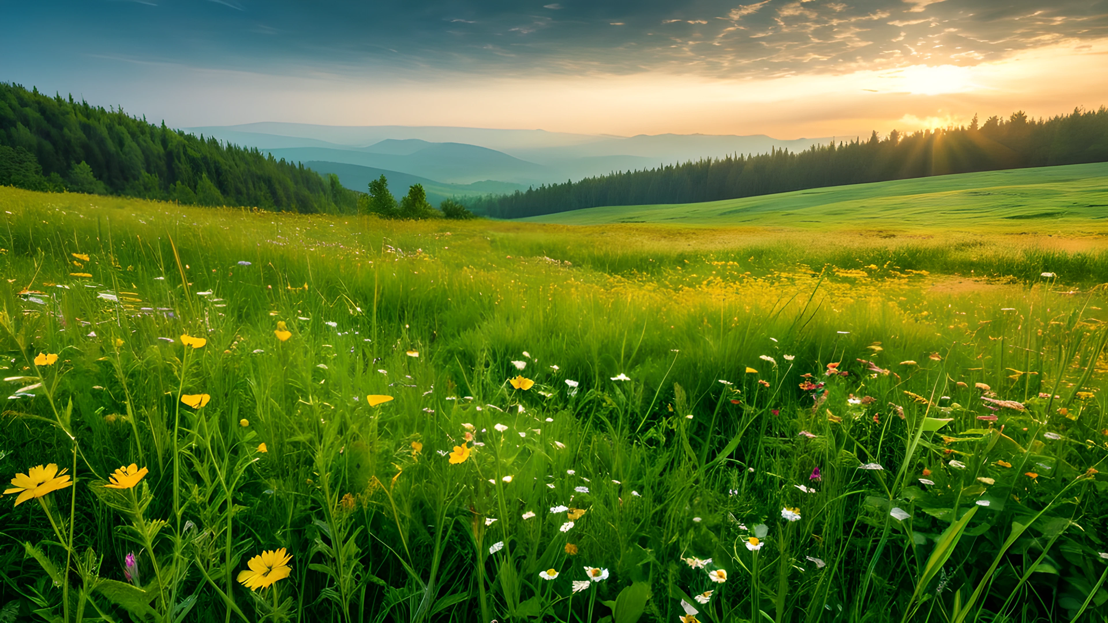 4K Spring Meadow clouds 2025-10-29
