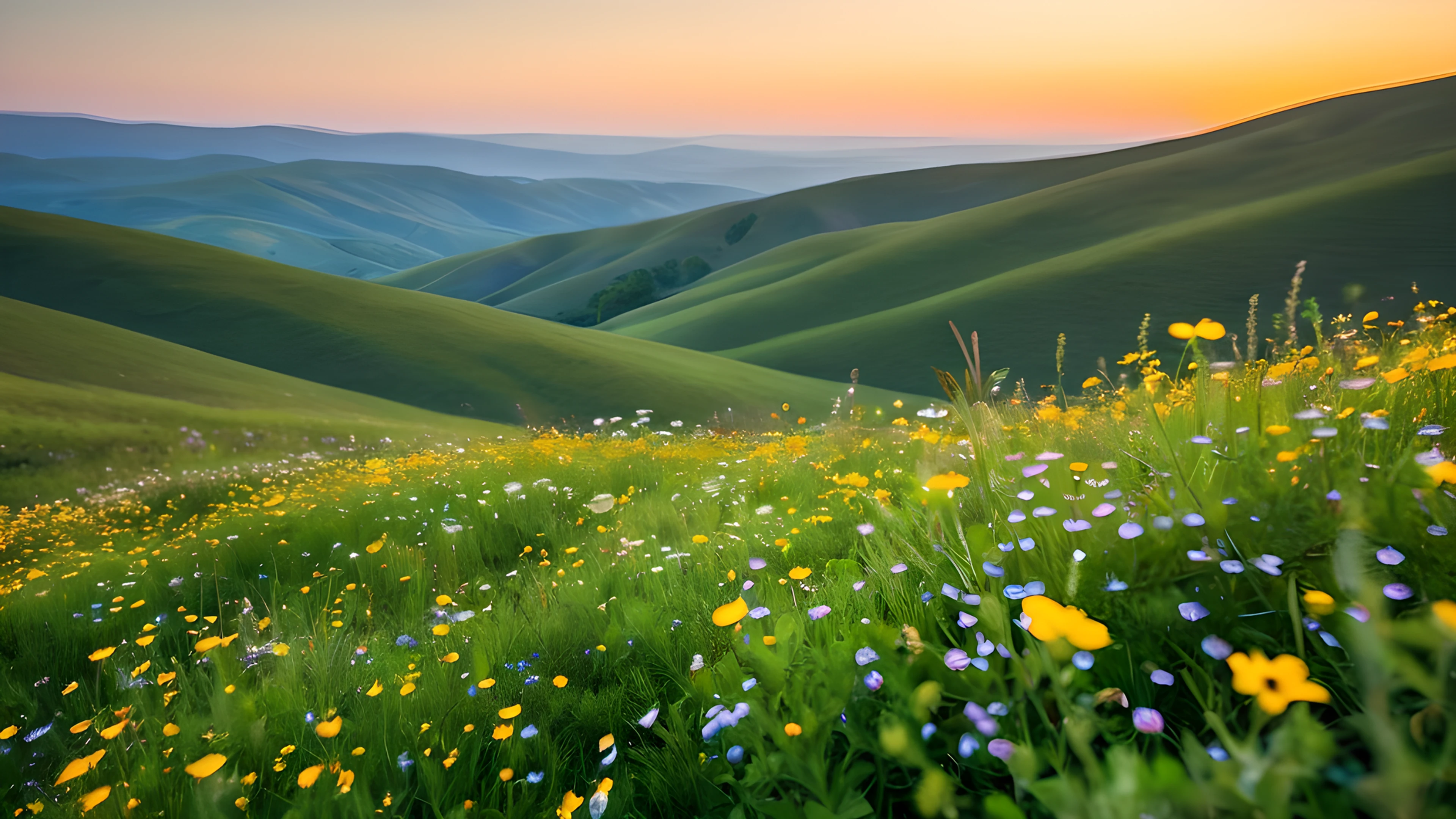 4K Spring Meadow wildflowers 2025-10-29