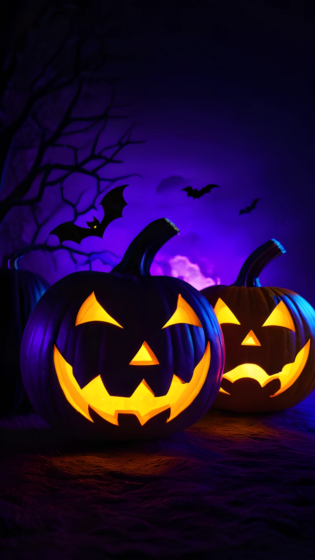 Halloween Neon Pumpkins (Mobile) bats 2025-10-29