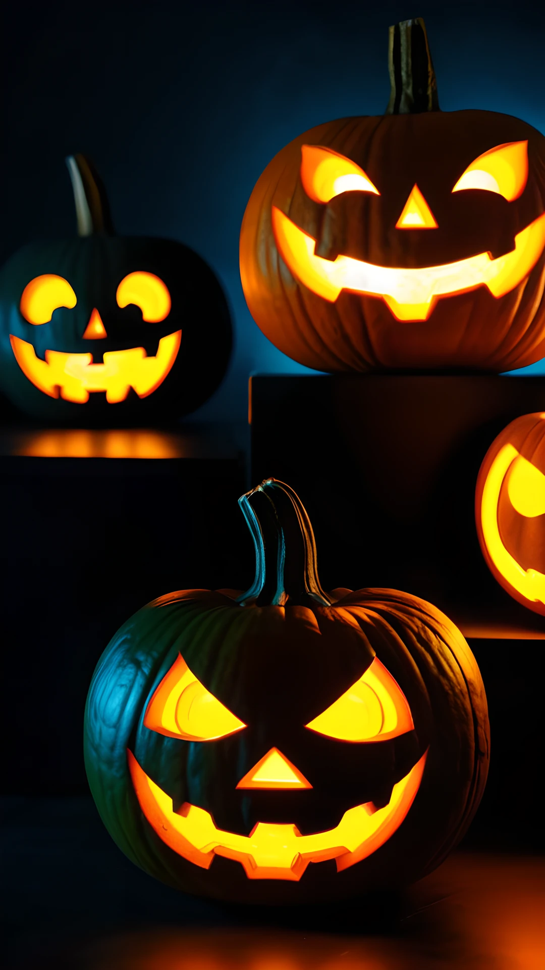 Halloween Neon Pumpkins (Mobile) pumpkins 2025-10-29