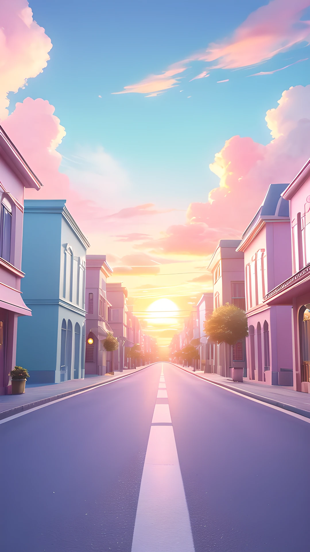iPhone Anime Aesthetic (Safe) sunset street 2025-10-29