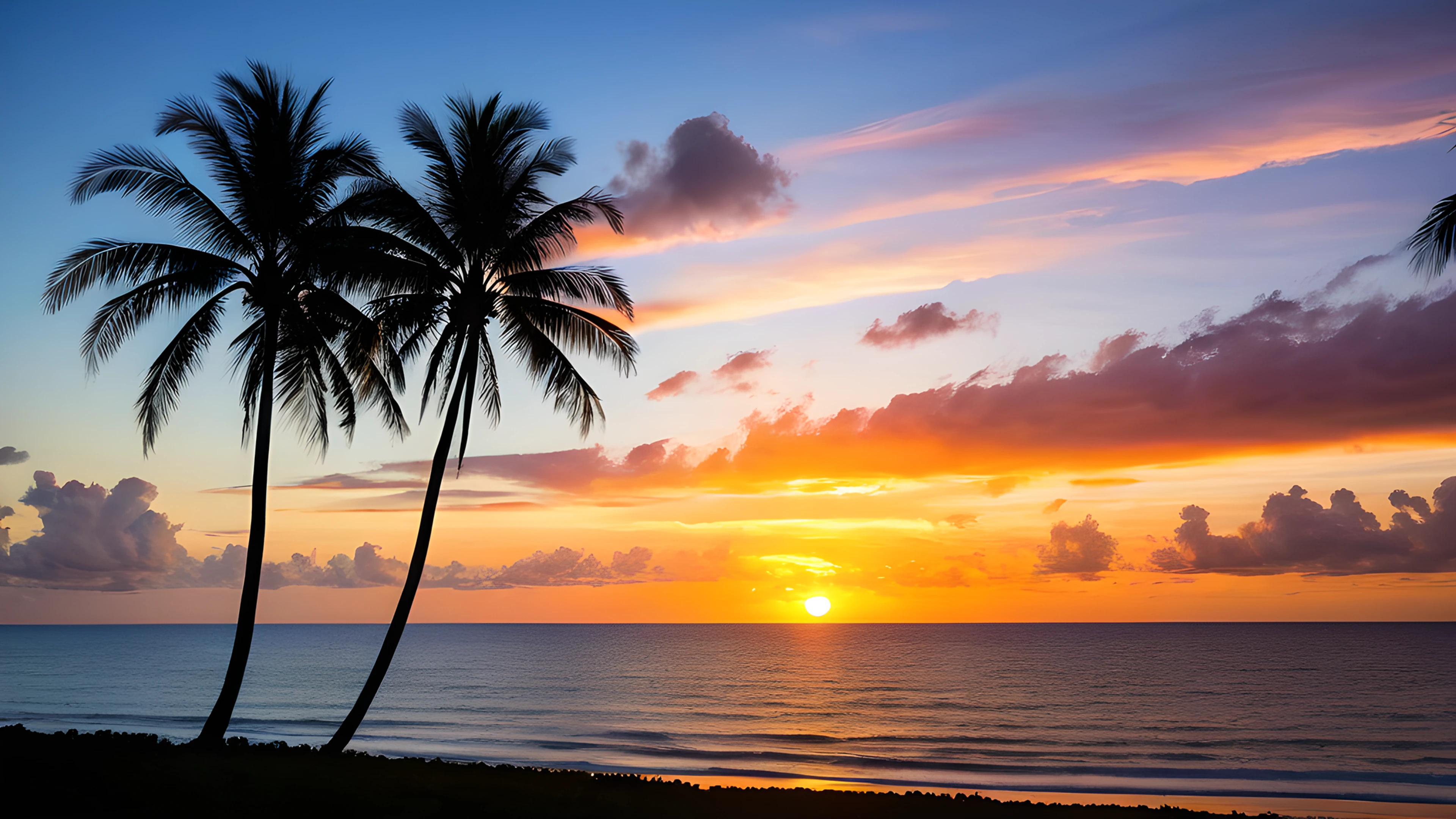 4K Summer Tropical Sunset clouds 2025-10-31