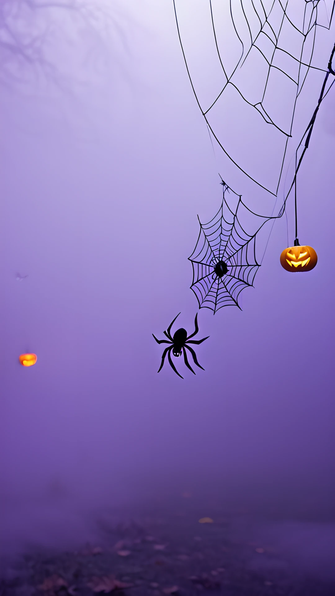 Halloween Neon Pumpkins (Mobile) spider webs 2025-10-31