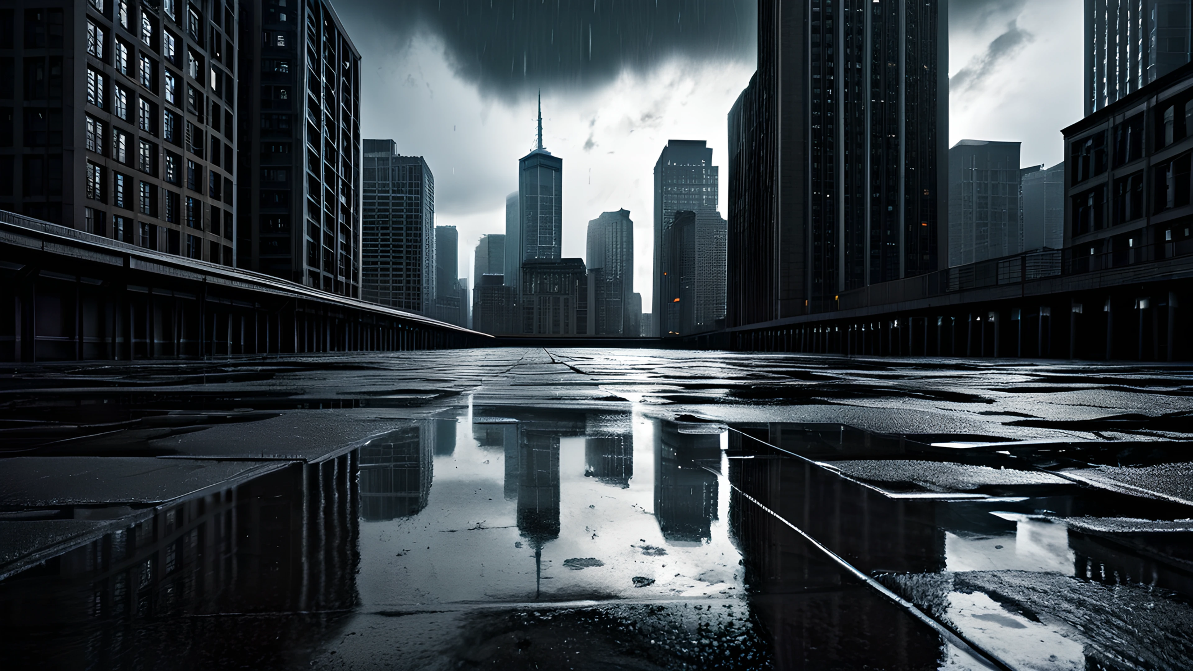 4K City Night Neon rain puddles 2025-12-19