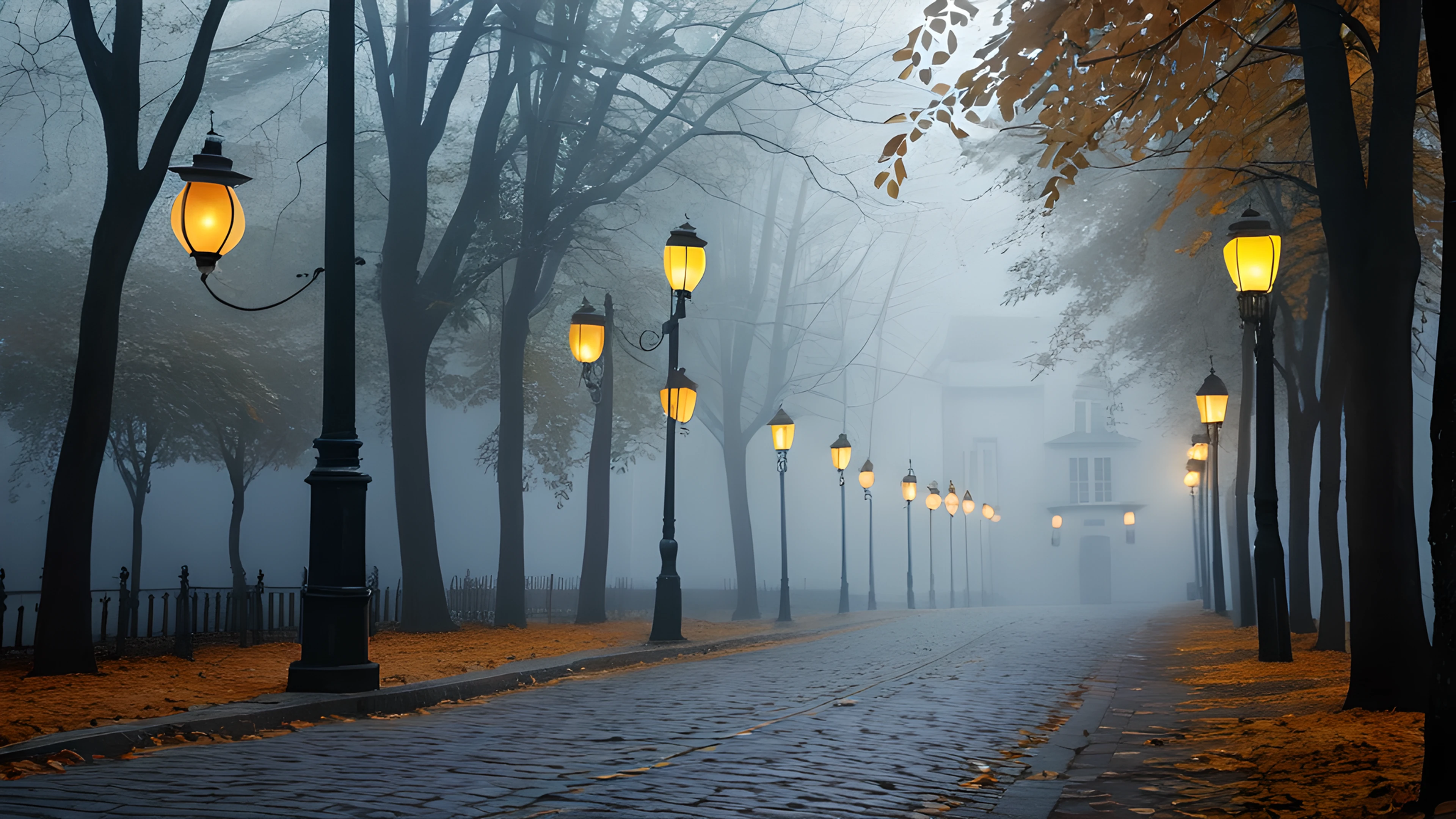 4K Halloween Haunted Street lanterns 2025-12-19