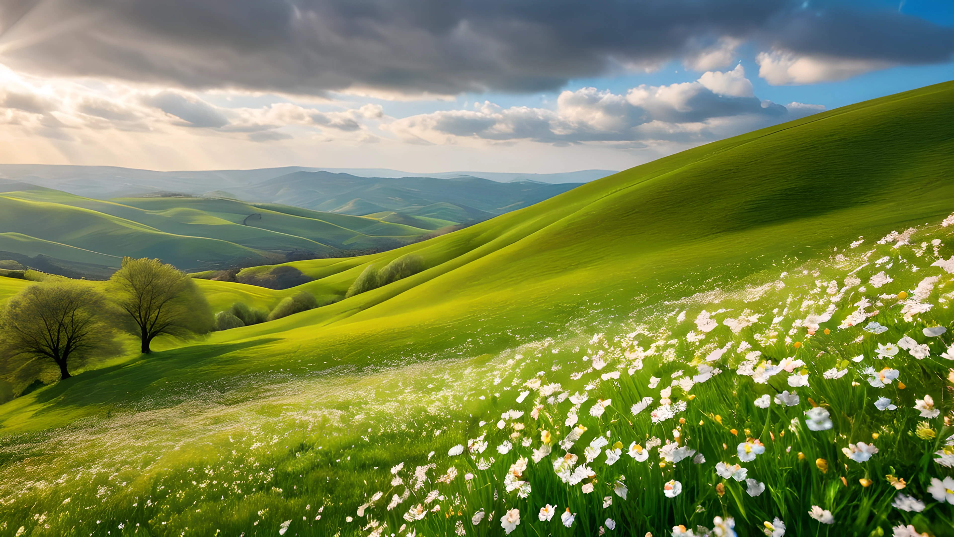 4K Spring Meadow clouds 2025-12-19
