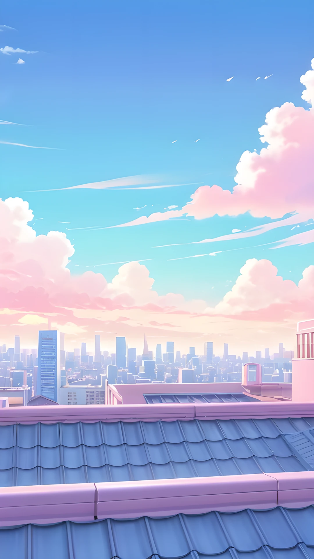 iPhone Anime Aesthetic (Safe) city rooftop 2025-12-19