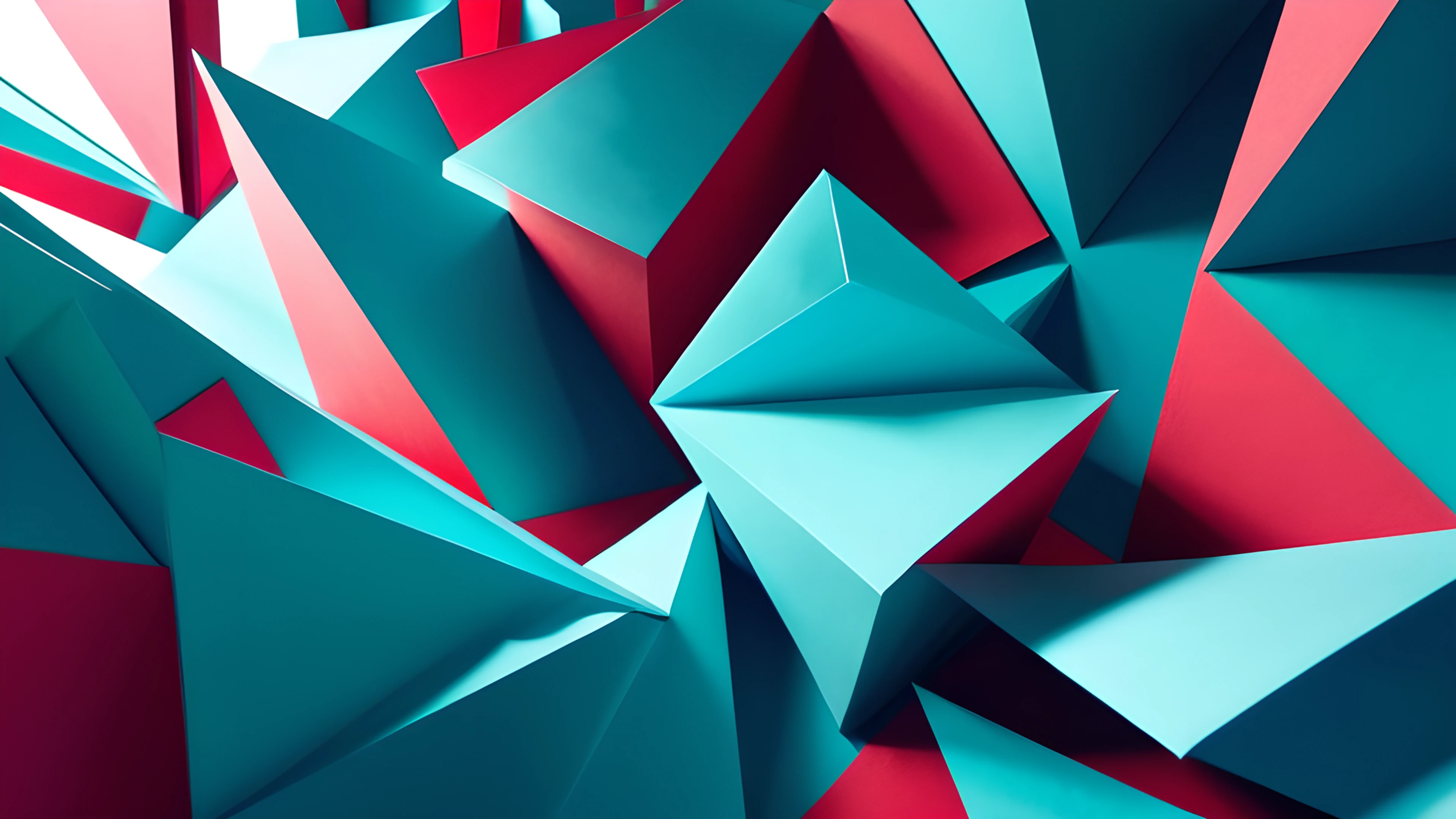 4K Abstract Geometric paper-cut 2025-12-31