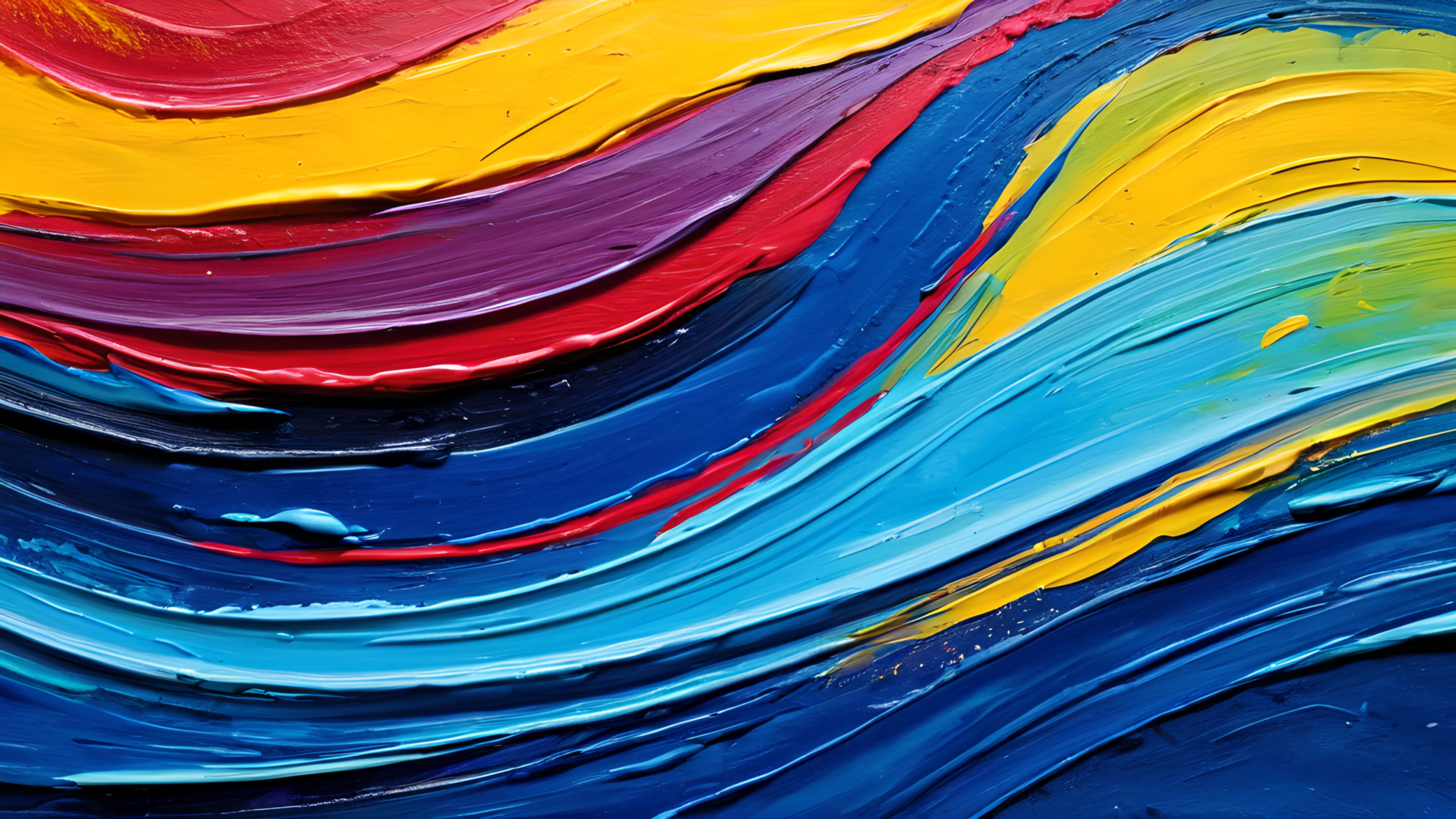 4K Artistic Brush Abstract brush strokes 2025-12-31