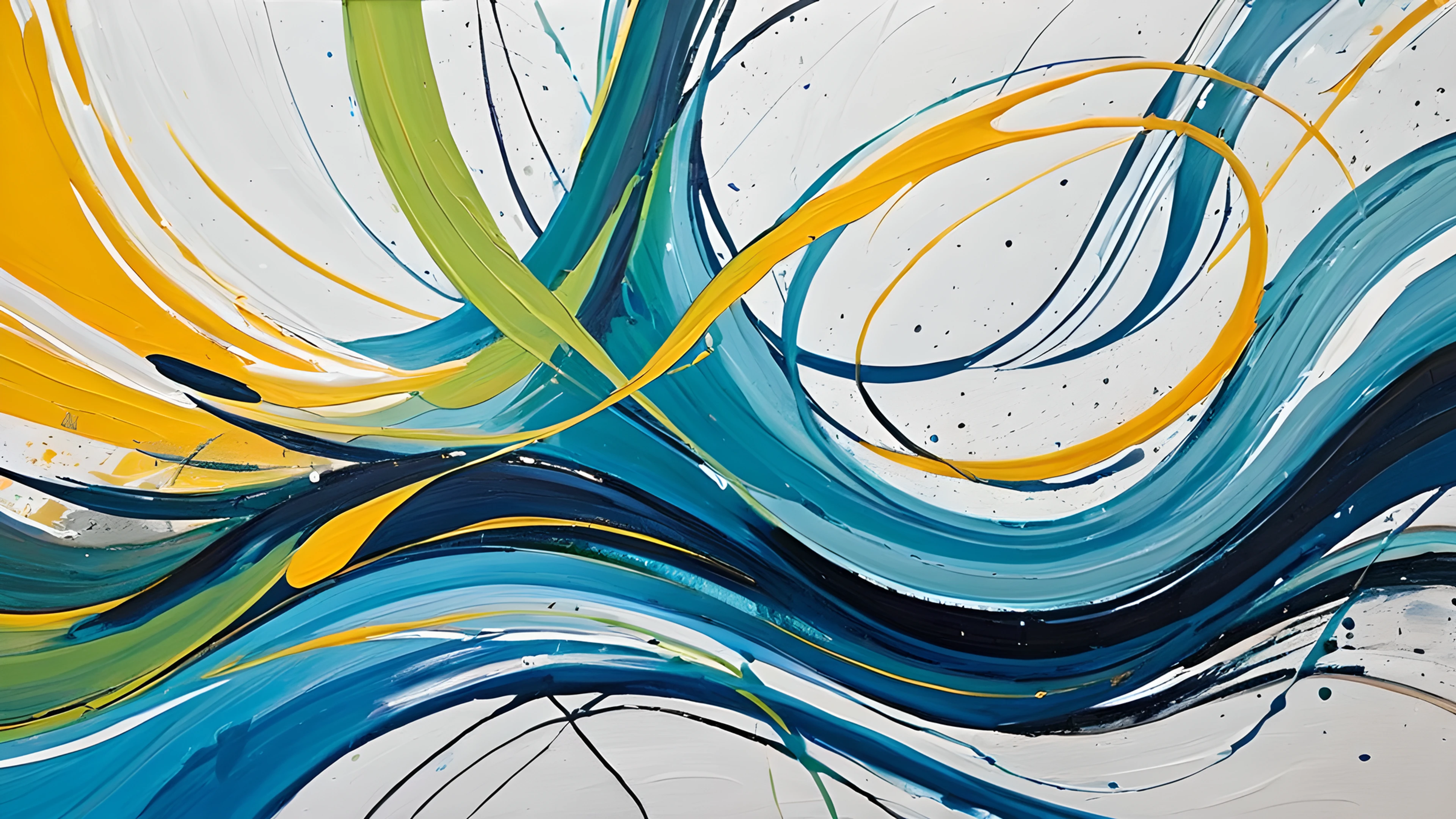 4K Artistic Brush Abstract canvas texture 2025-12-31