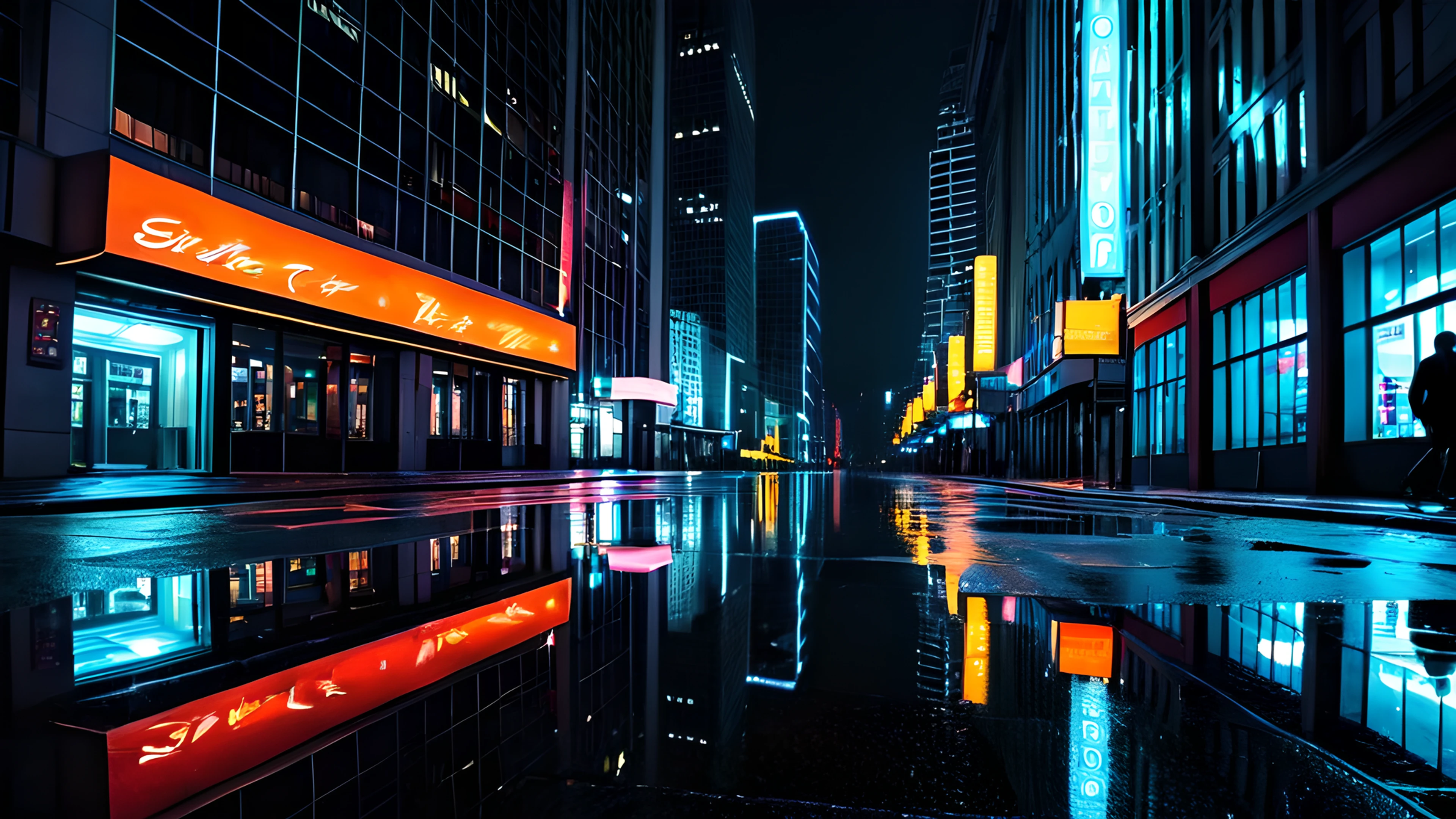 4K City Night Neon skyscraper 2025-12-31