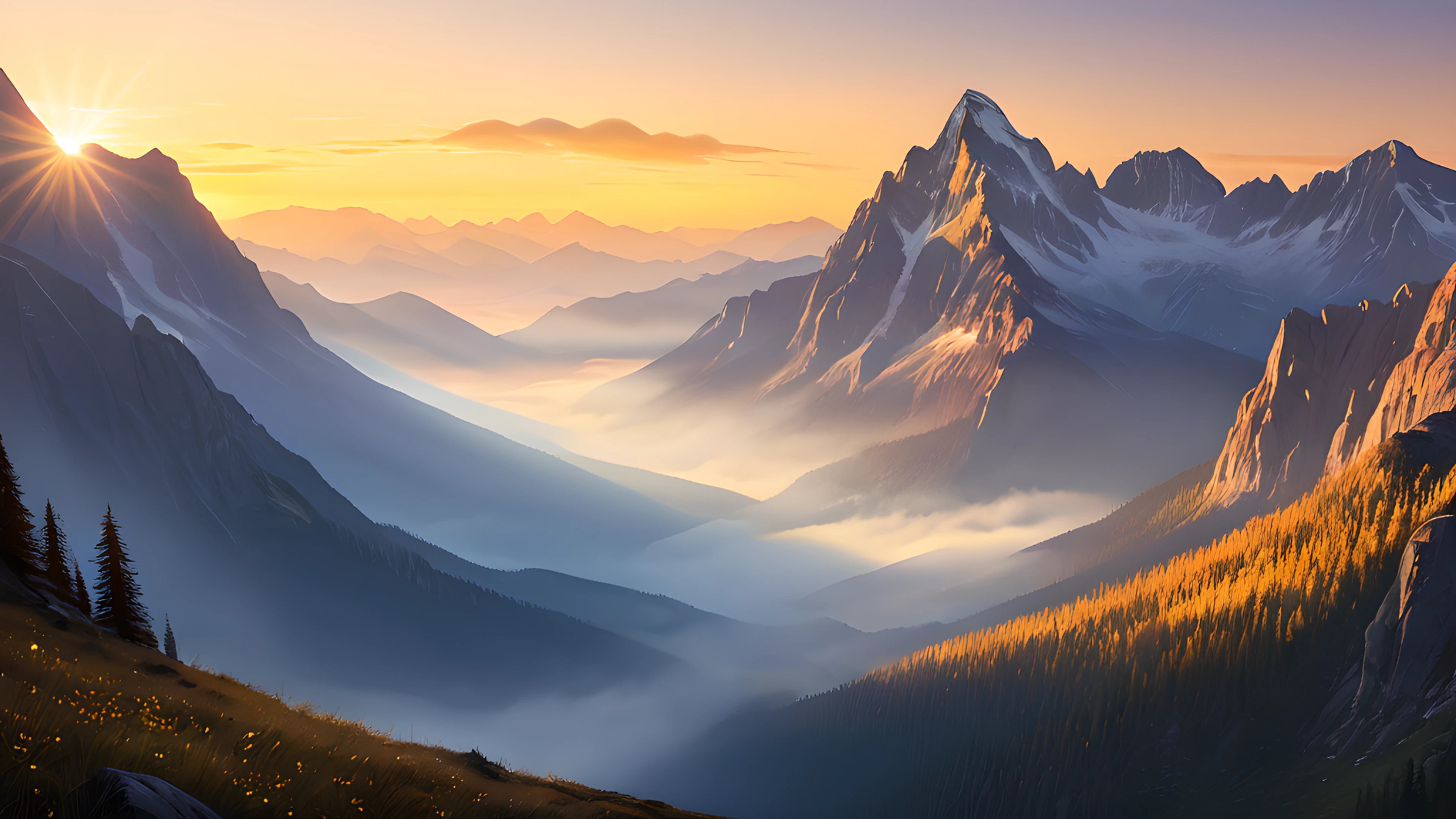 4K Epic Landscape mountain peak 2025-12-31