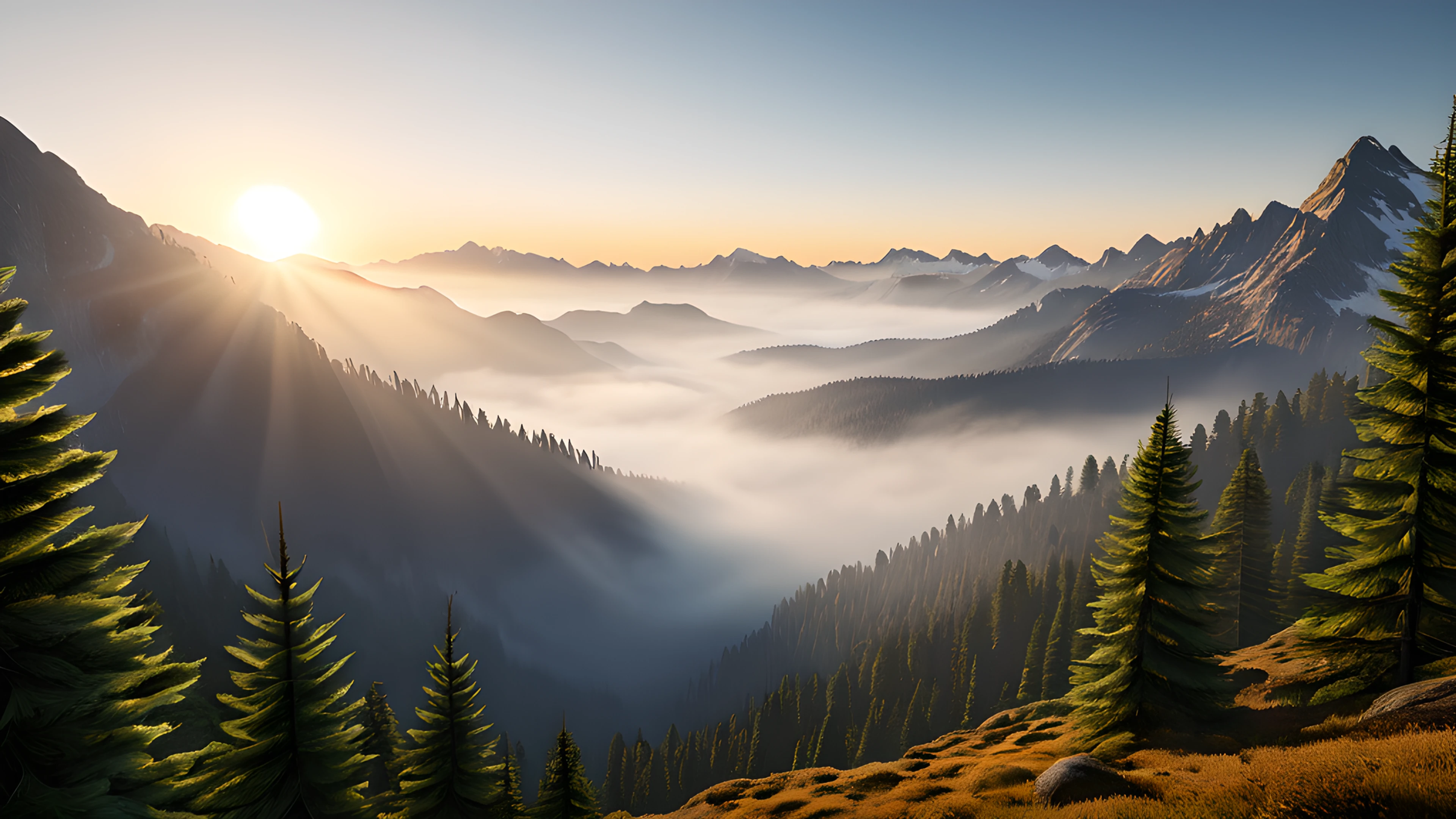 4K Epic Landscape pine forest 2026-01-01