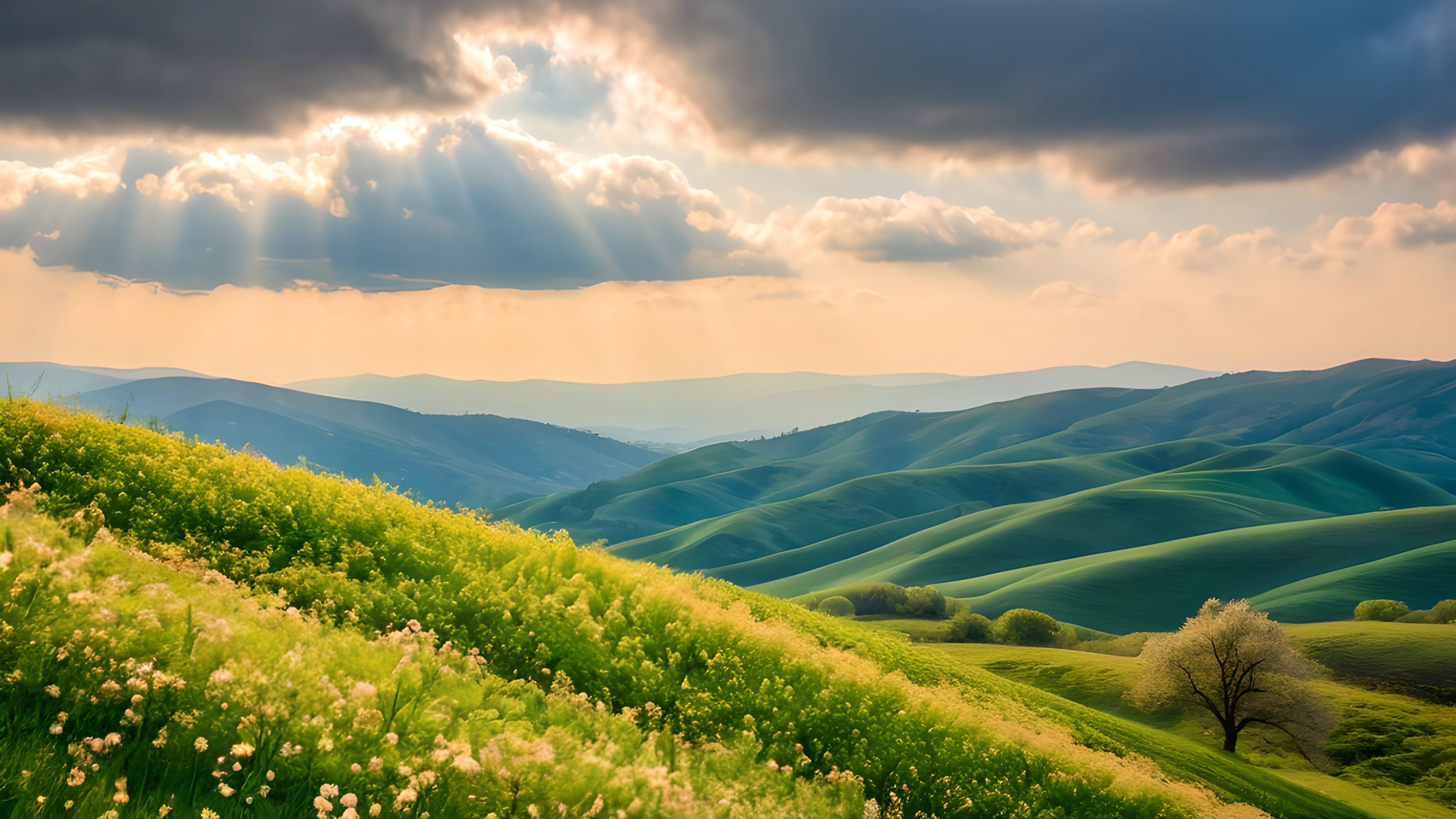 4K Spring Meadow clouds 2025-12-31