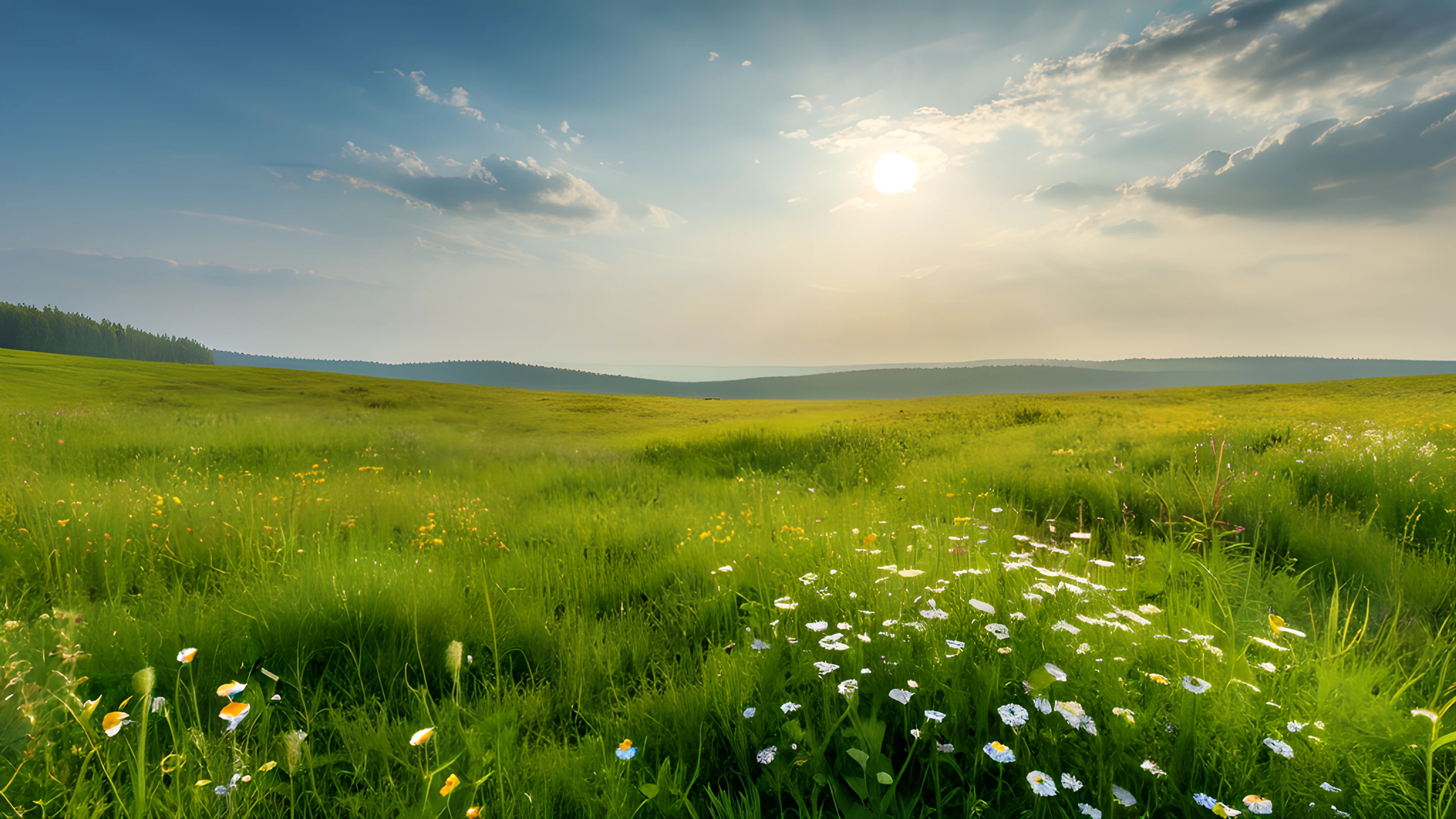4K Spring Meadow clouds 2026-01-01