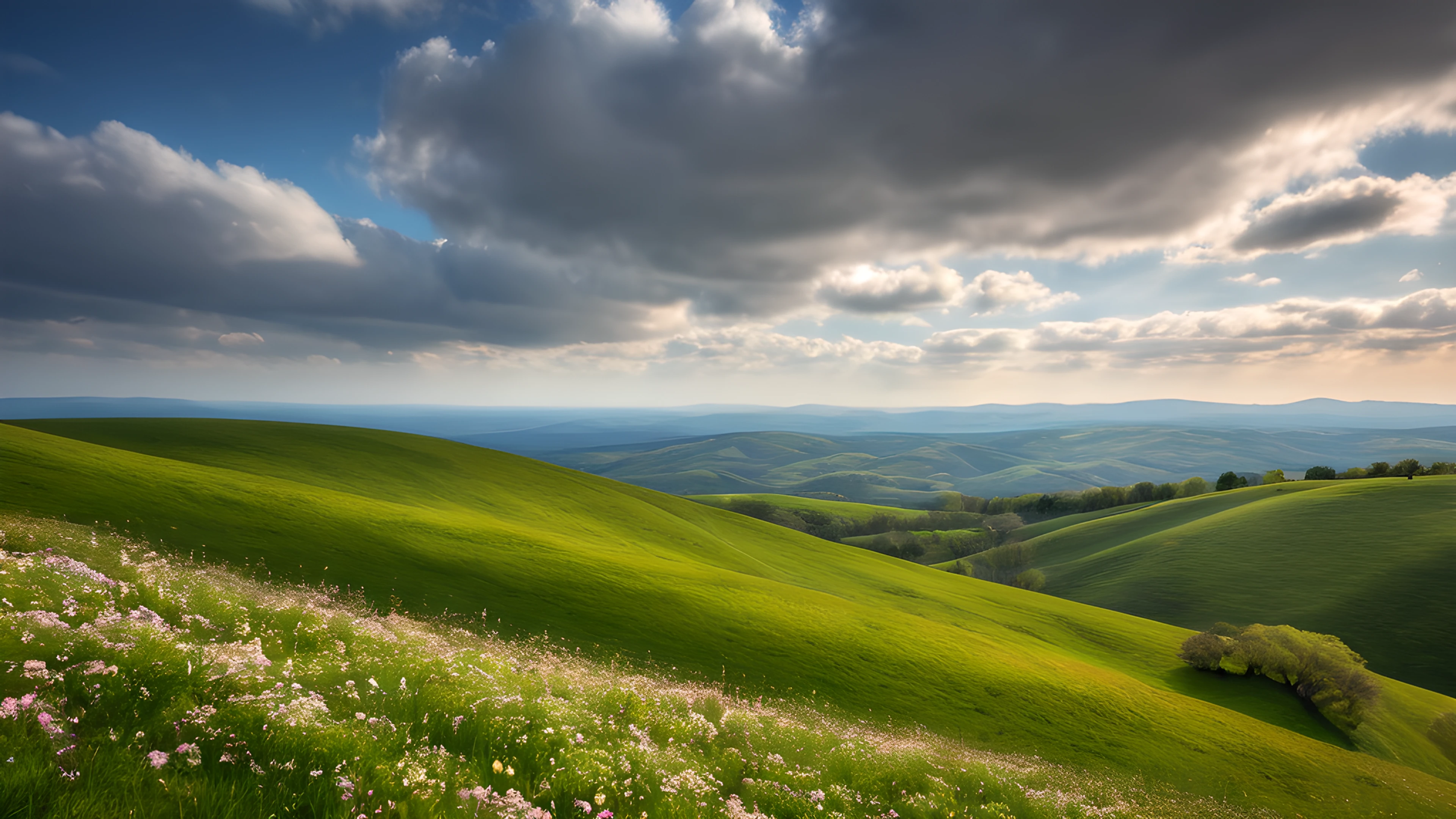 4K Spring Meadow clouds 2026-01-01