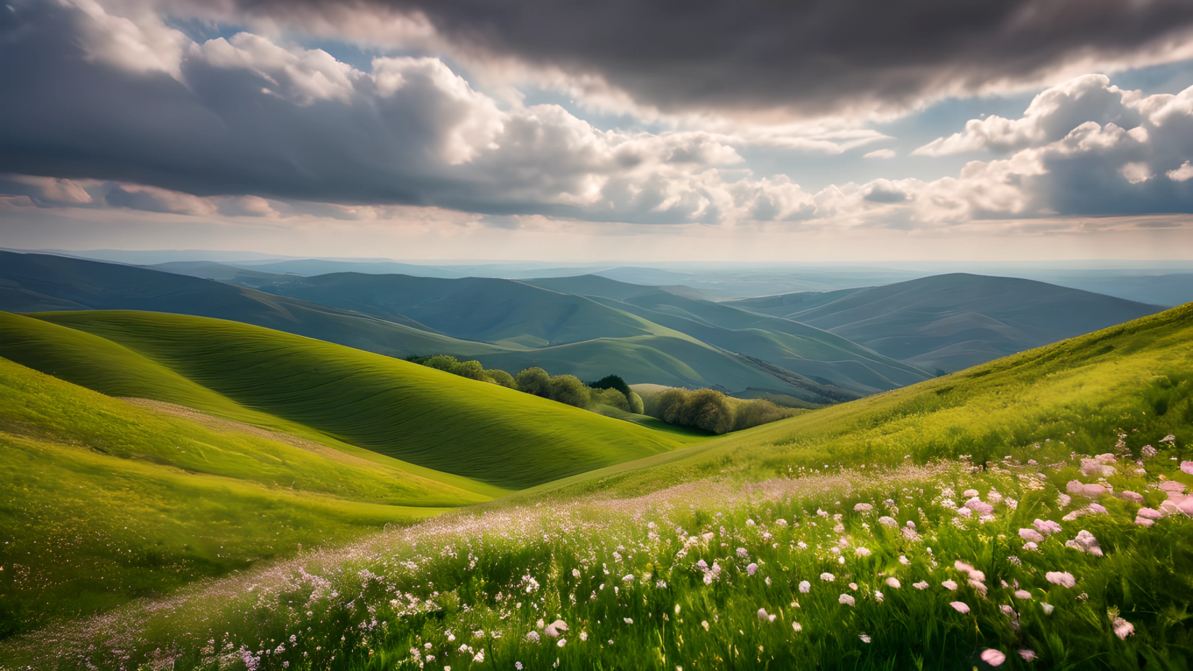 4K Spring Meadow clouds 2026-01-01