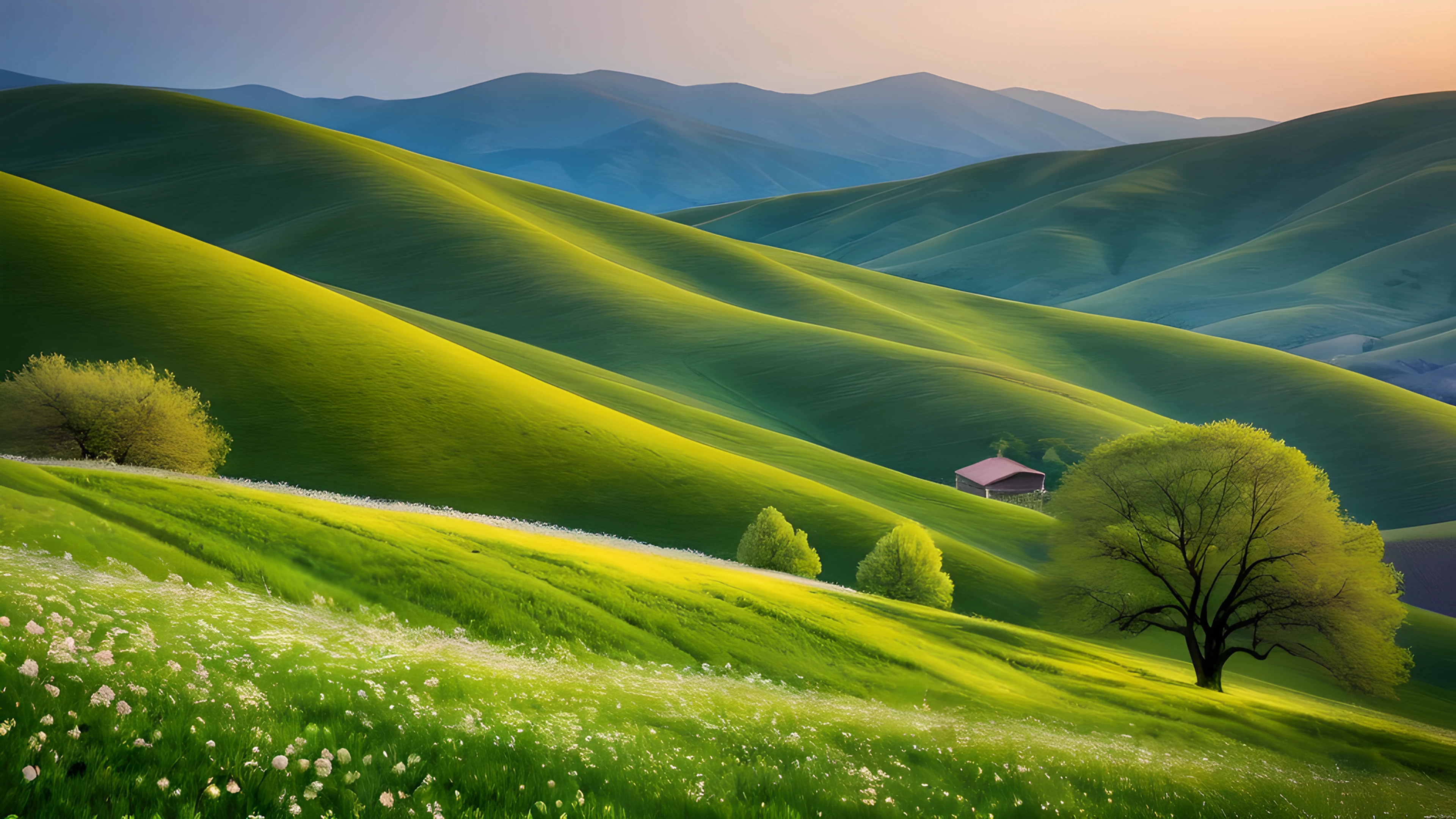 4K Spring Meadow hills 2026-01-01