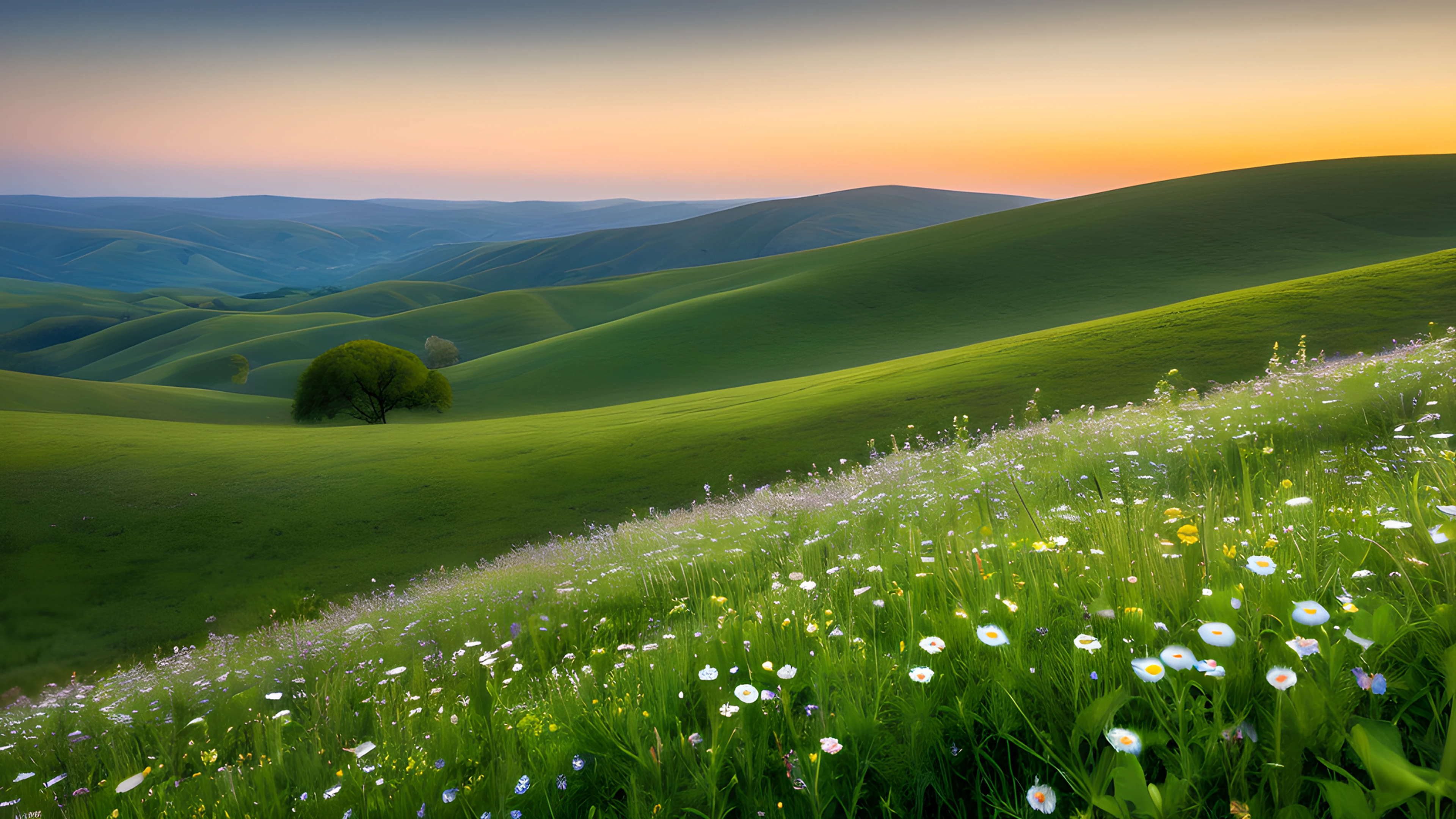 4K Spring Meadow wildflowers 2026-01-01