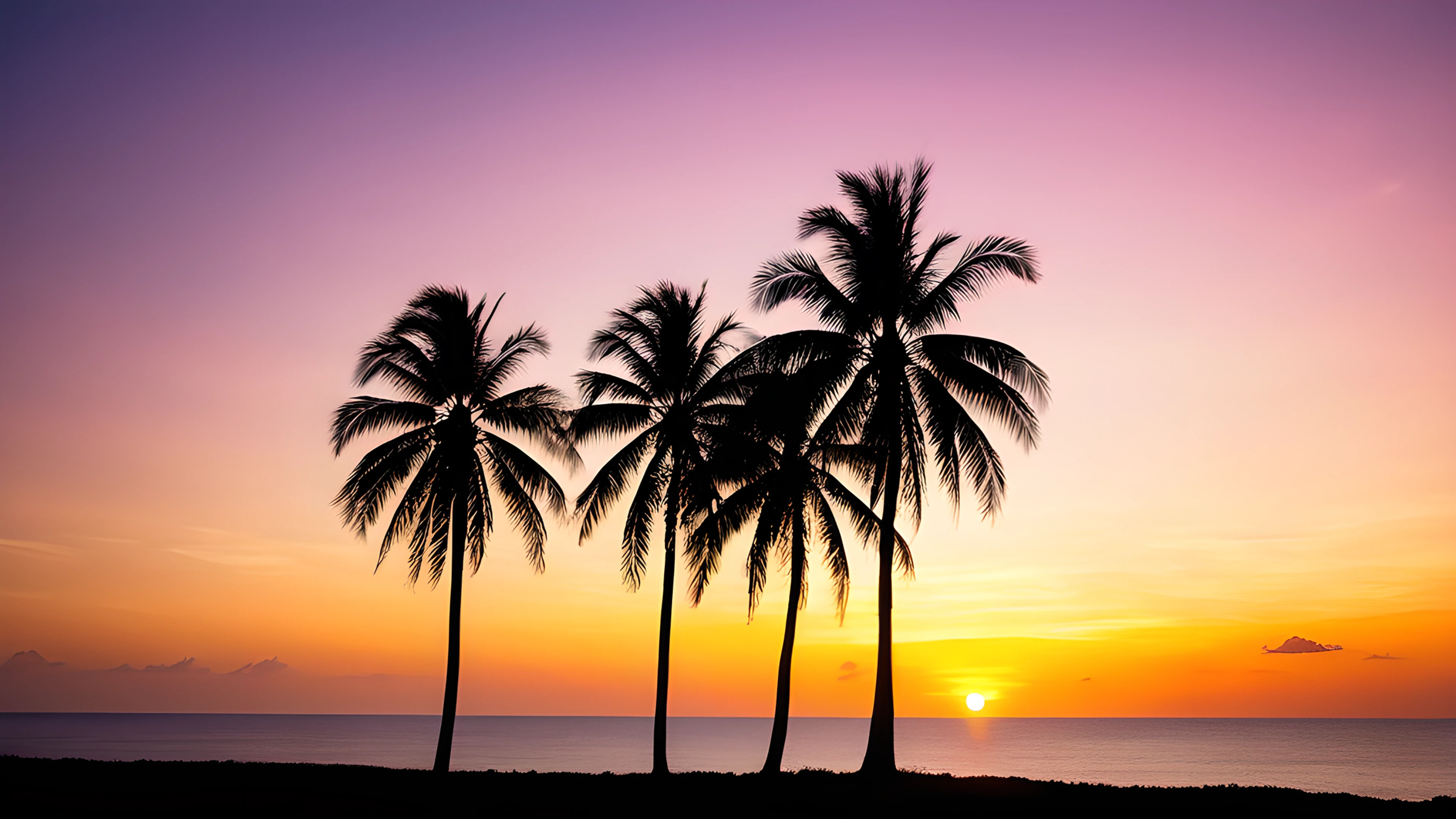 4K Summer Tropical Sunset horizon 2026-01-01
