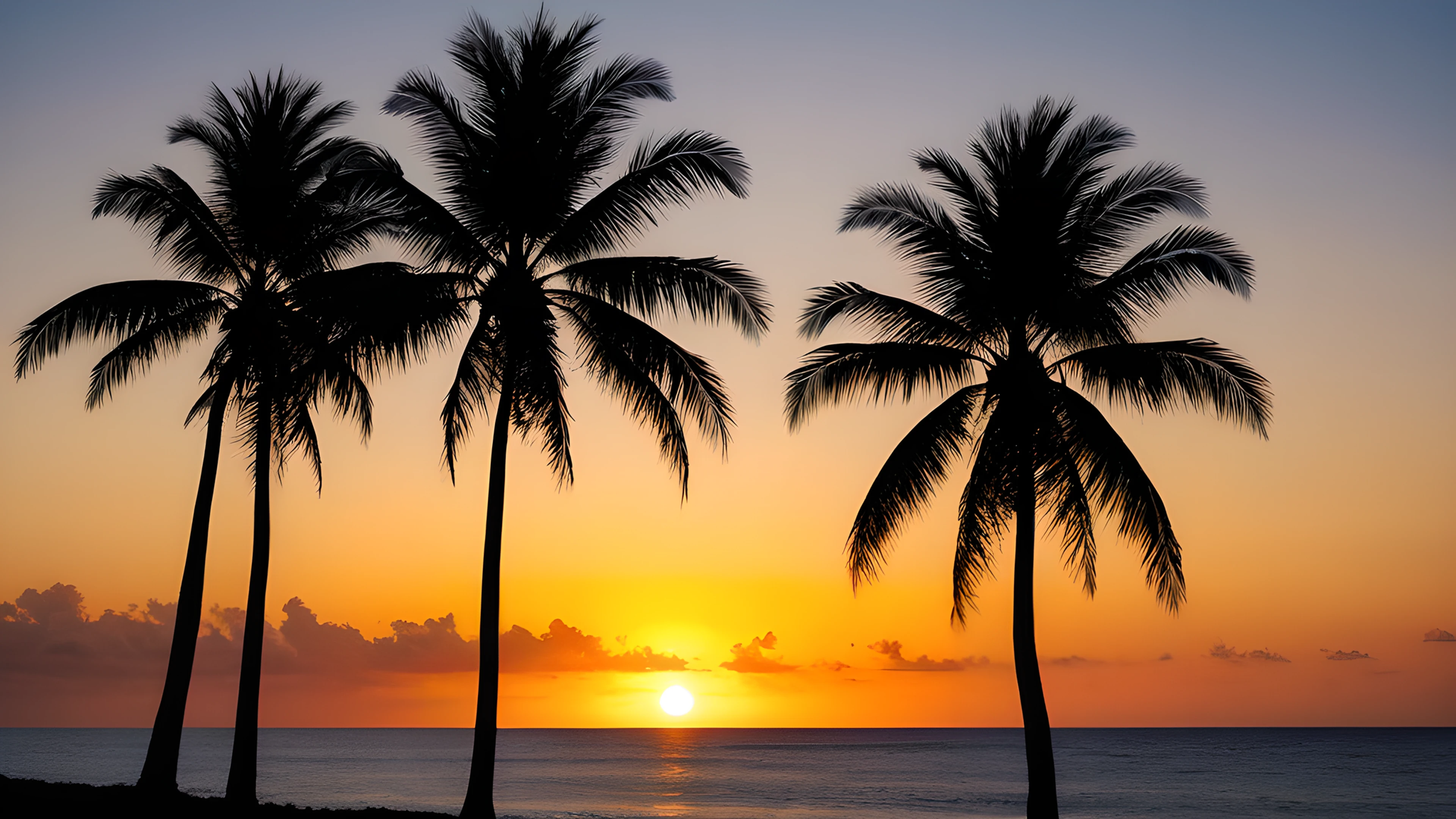 4K Summer Tropical Sunset ocean 2025-12-31