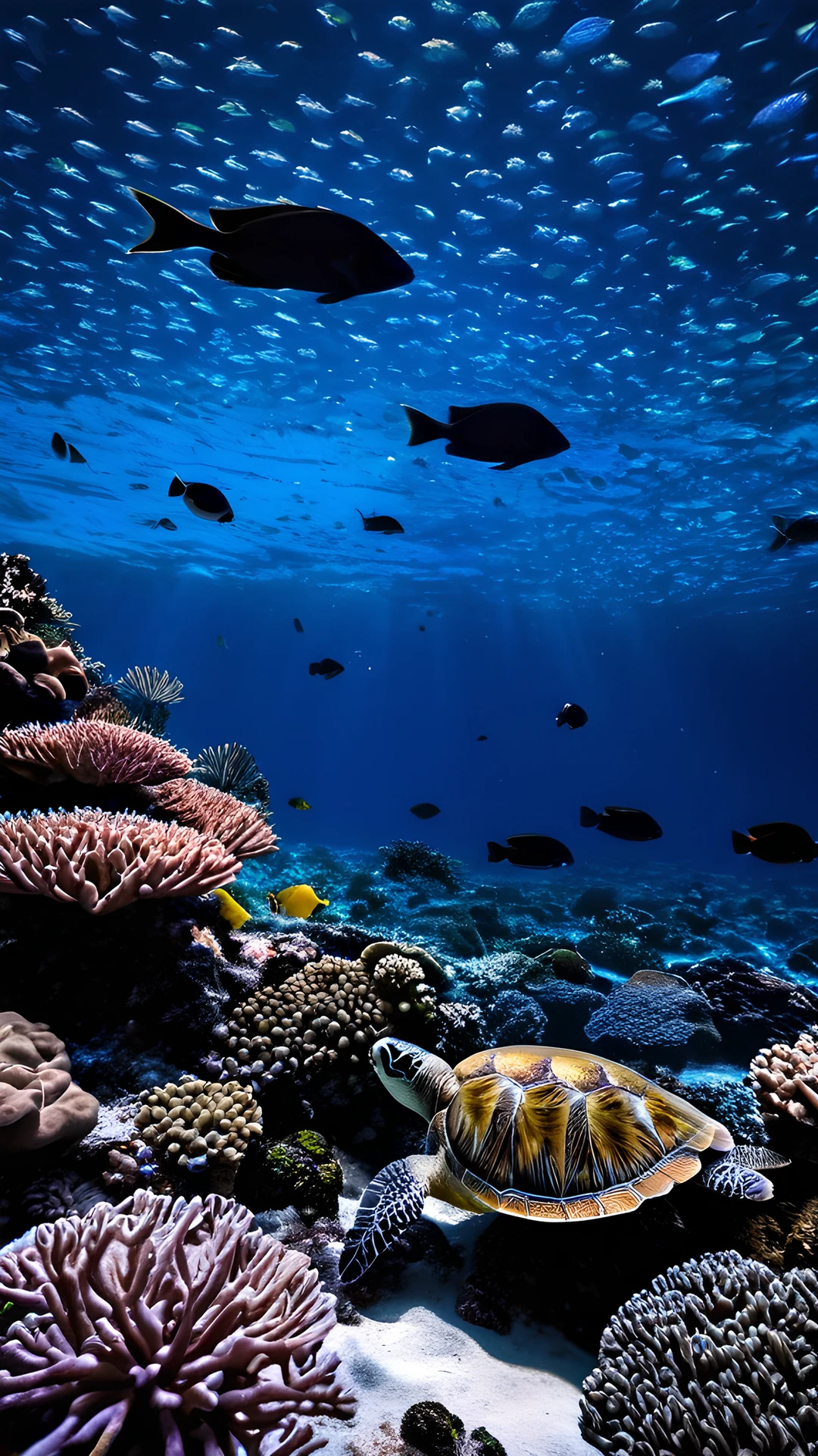 iPhone Underwater Glow sea turtle 2025-12-31