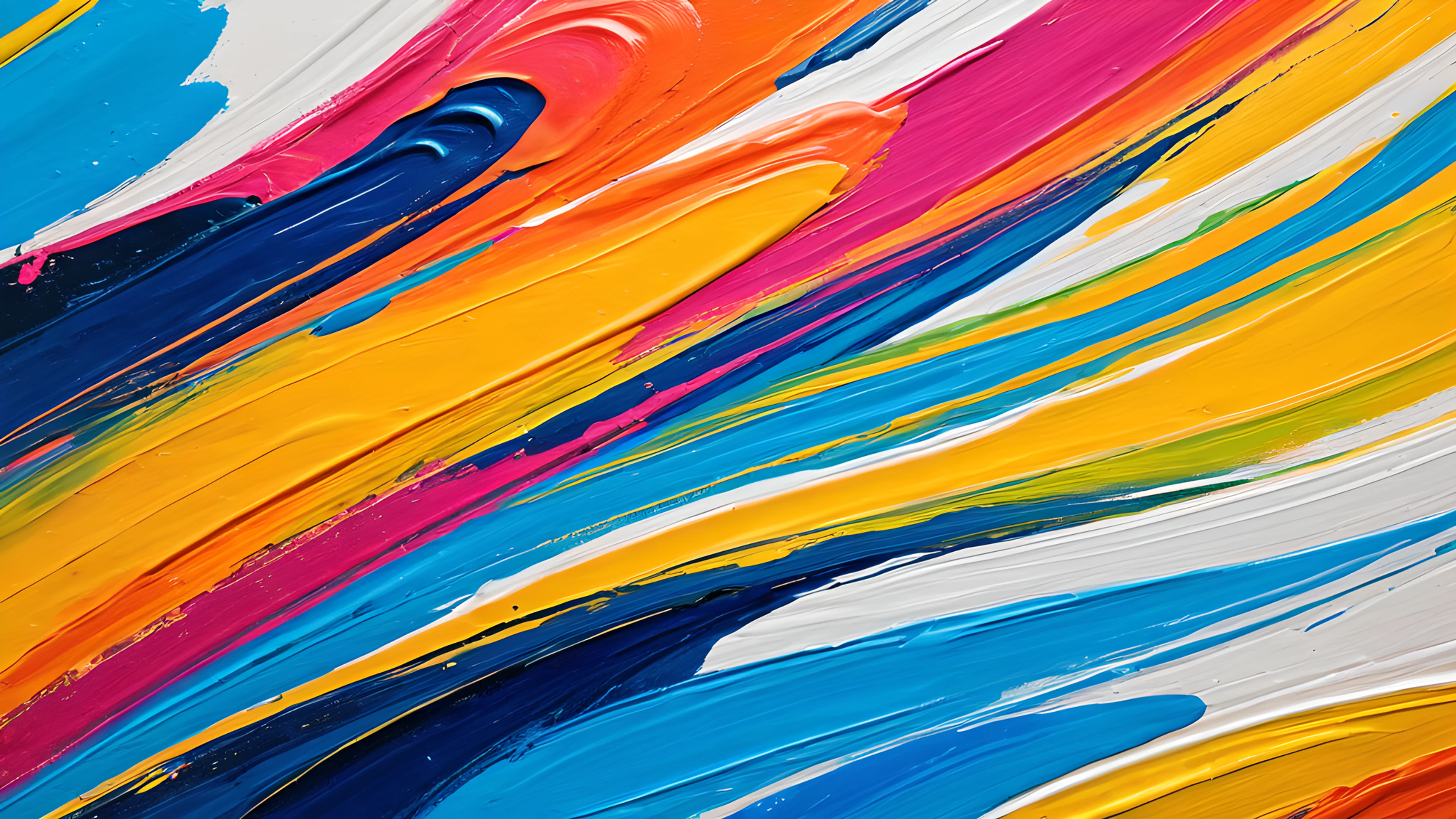 4K Artistic Brush Abstract color fields 2026-01-01