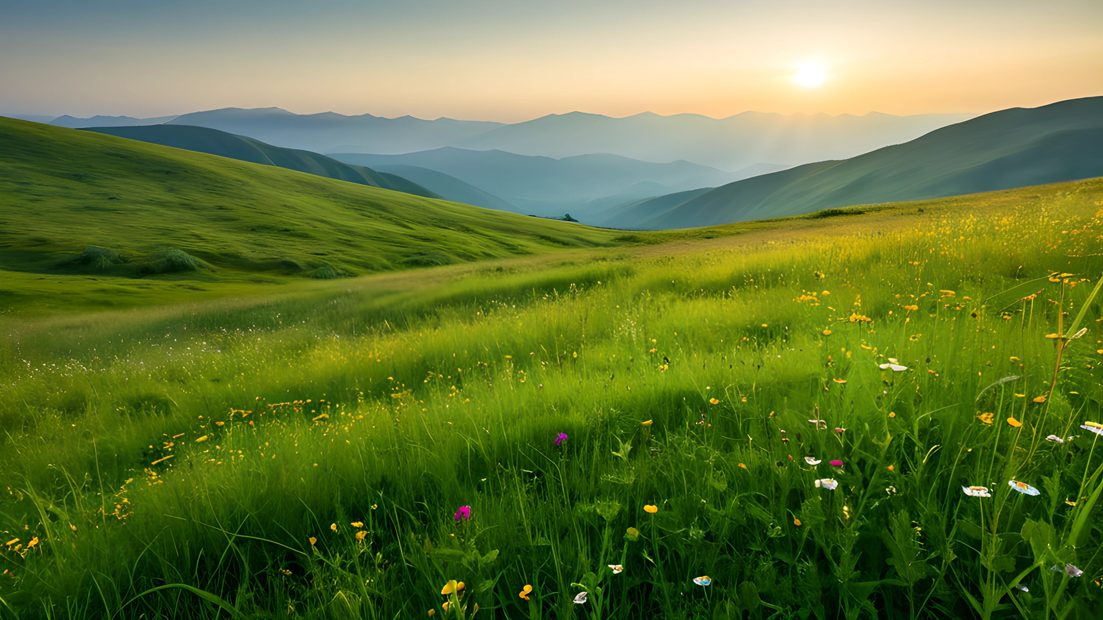 4K Spring Meadow hills 2026-01-01